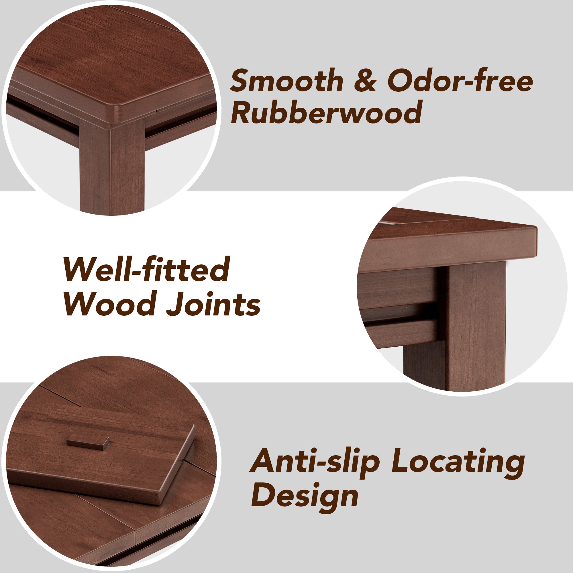 Convertible Board Game Table for 4-6 Players, Spacious Gaming Space with Table Top, Non-Slip Play Mat, Cup Holder & Game Tray, Dining Table for DND, Poker Card, Family Dinner