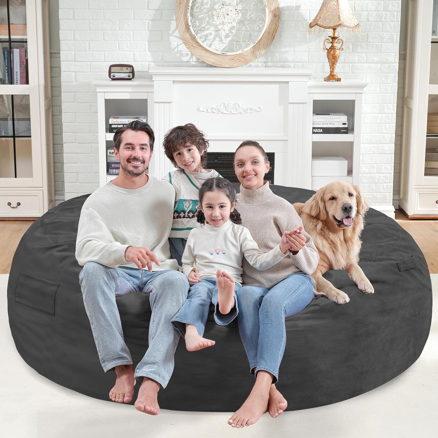 Avocahom Dutch Velvet Bean Bag Chair