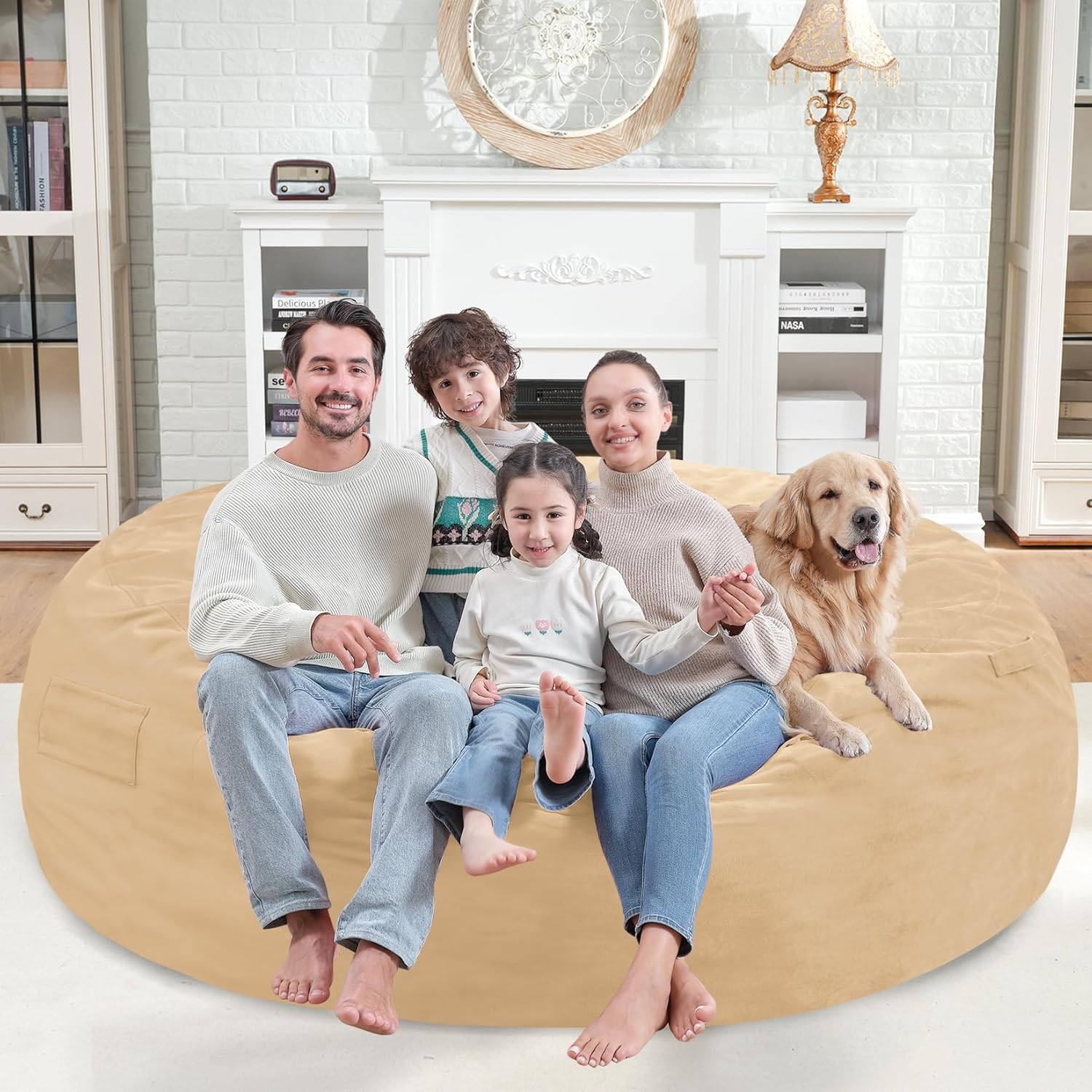 Avocahom Dutch Velvet Bean Bag Chair