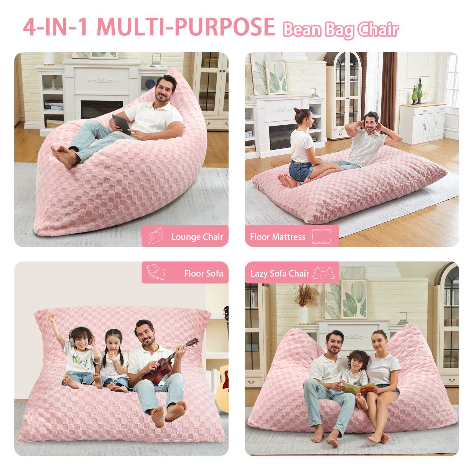 4 in 1 Bean Bag Chair