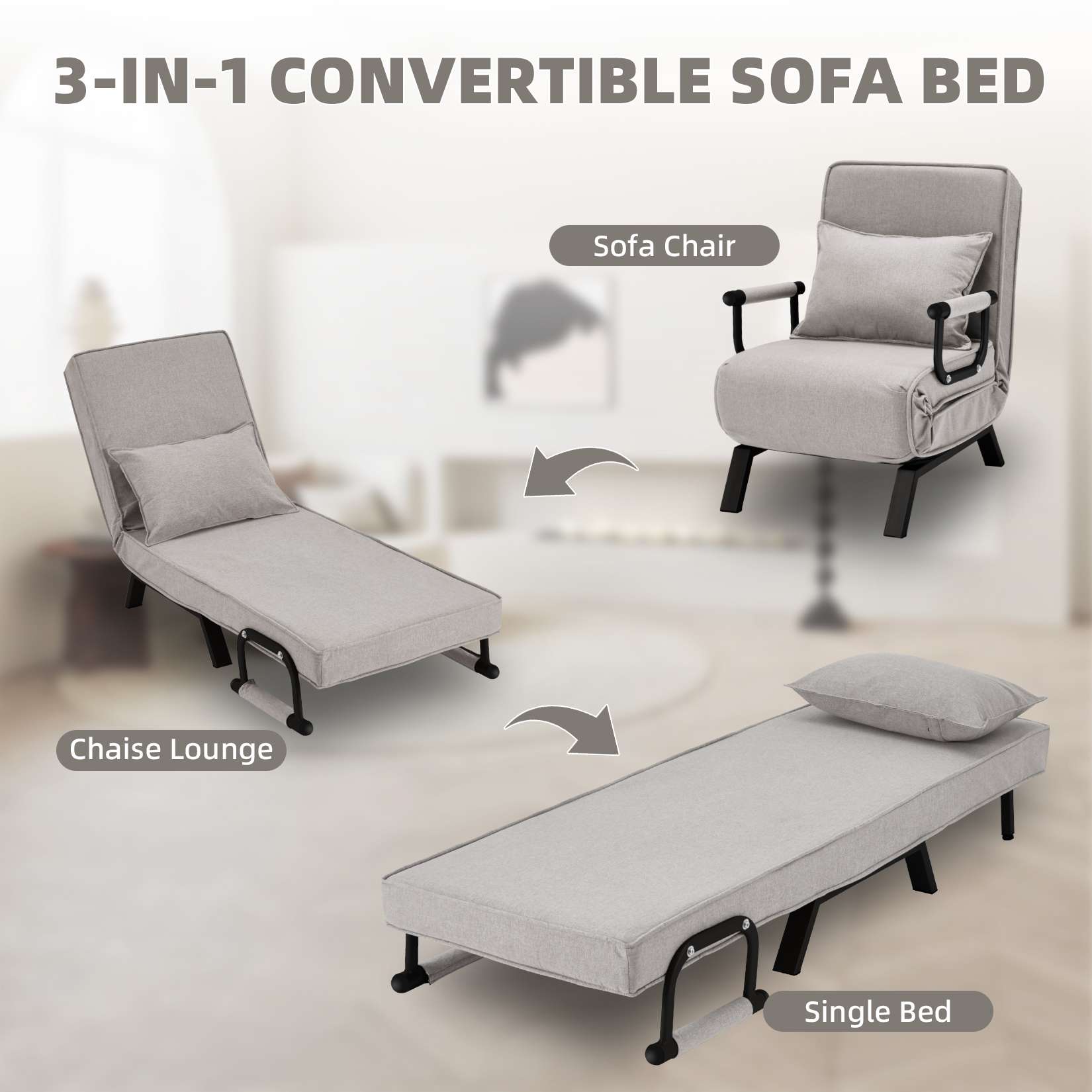 Avocahom Convertible Sofa Bed Sleeper Chair