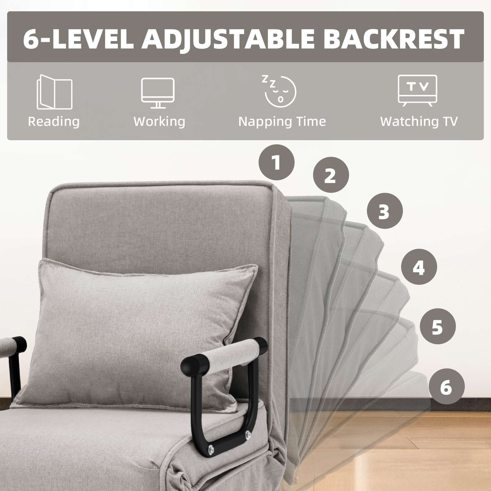 Avocahom Convertible Sofa Bed Sleeper Chair