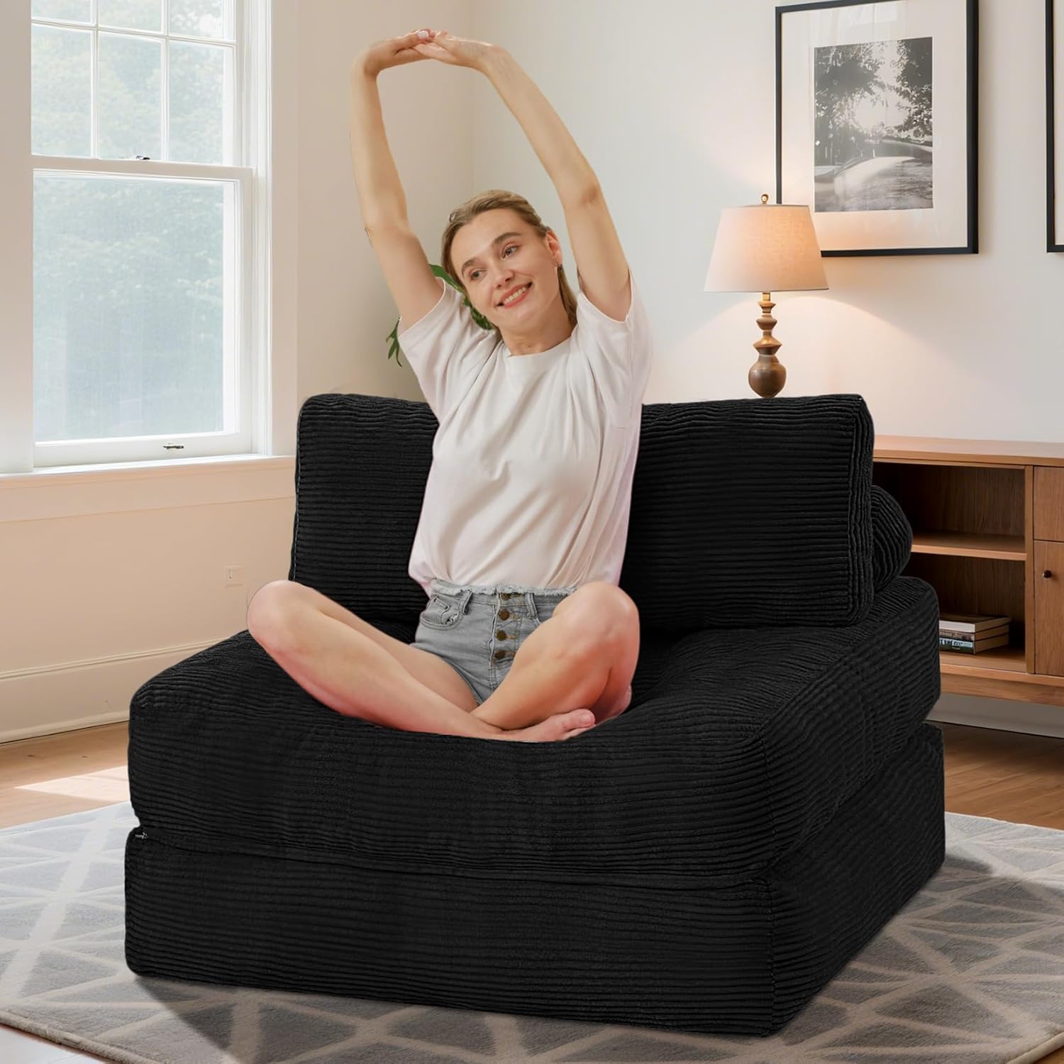 Convertible Sofa Bed with Pillow