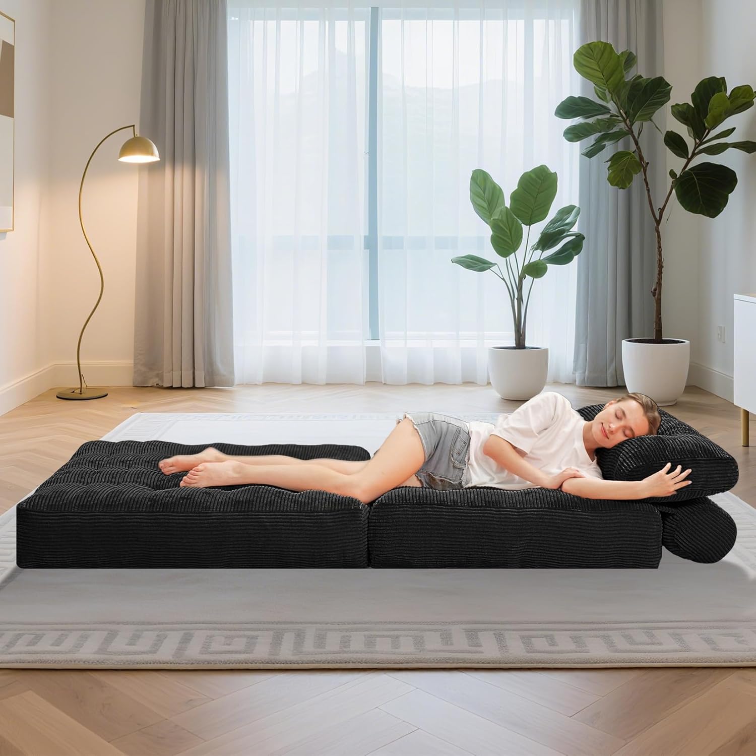 Convertible Sofa Bed with Pillow