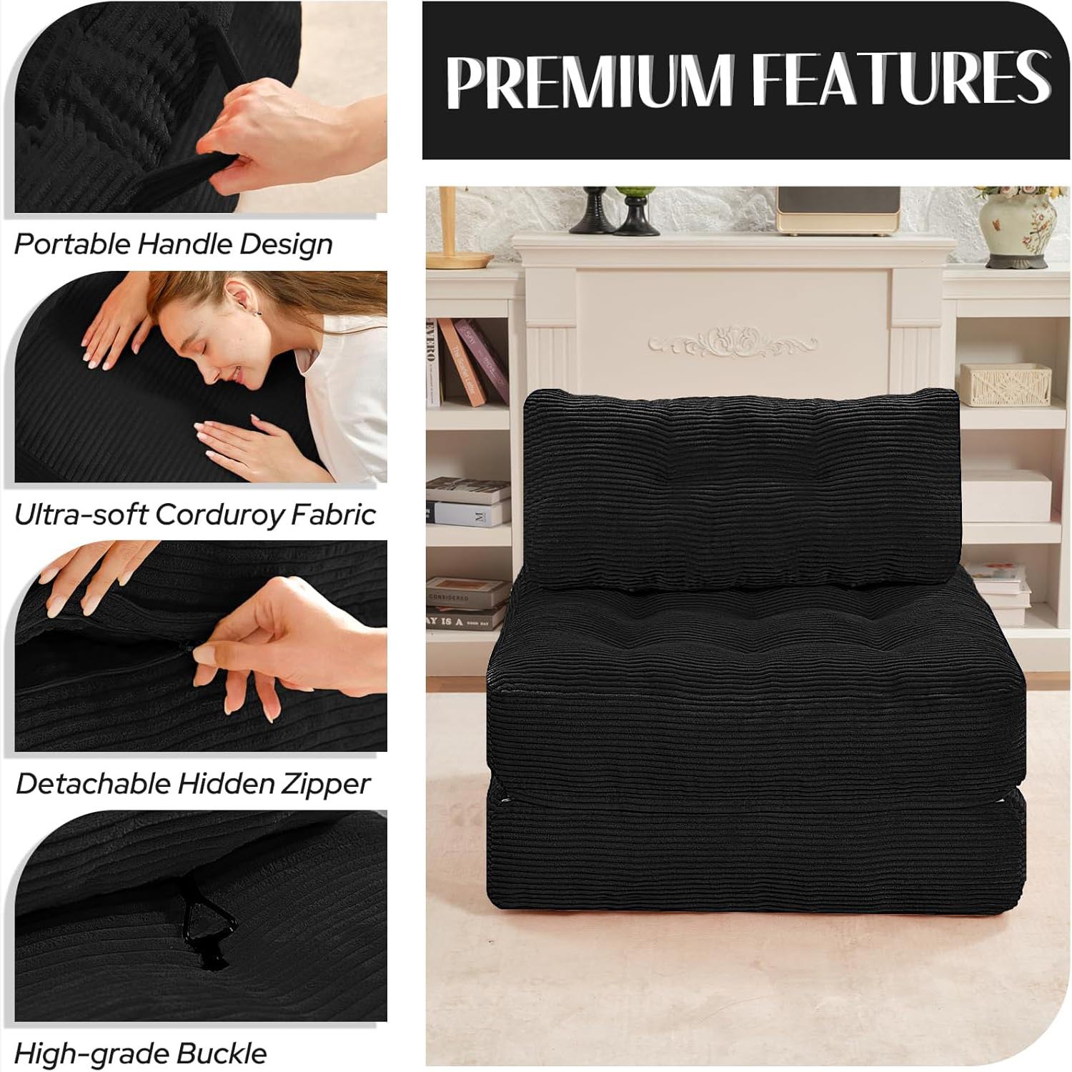 Convertible Sofa Bed with Pillow
