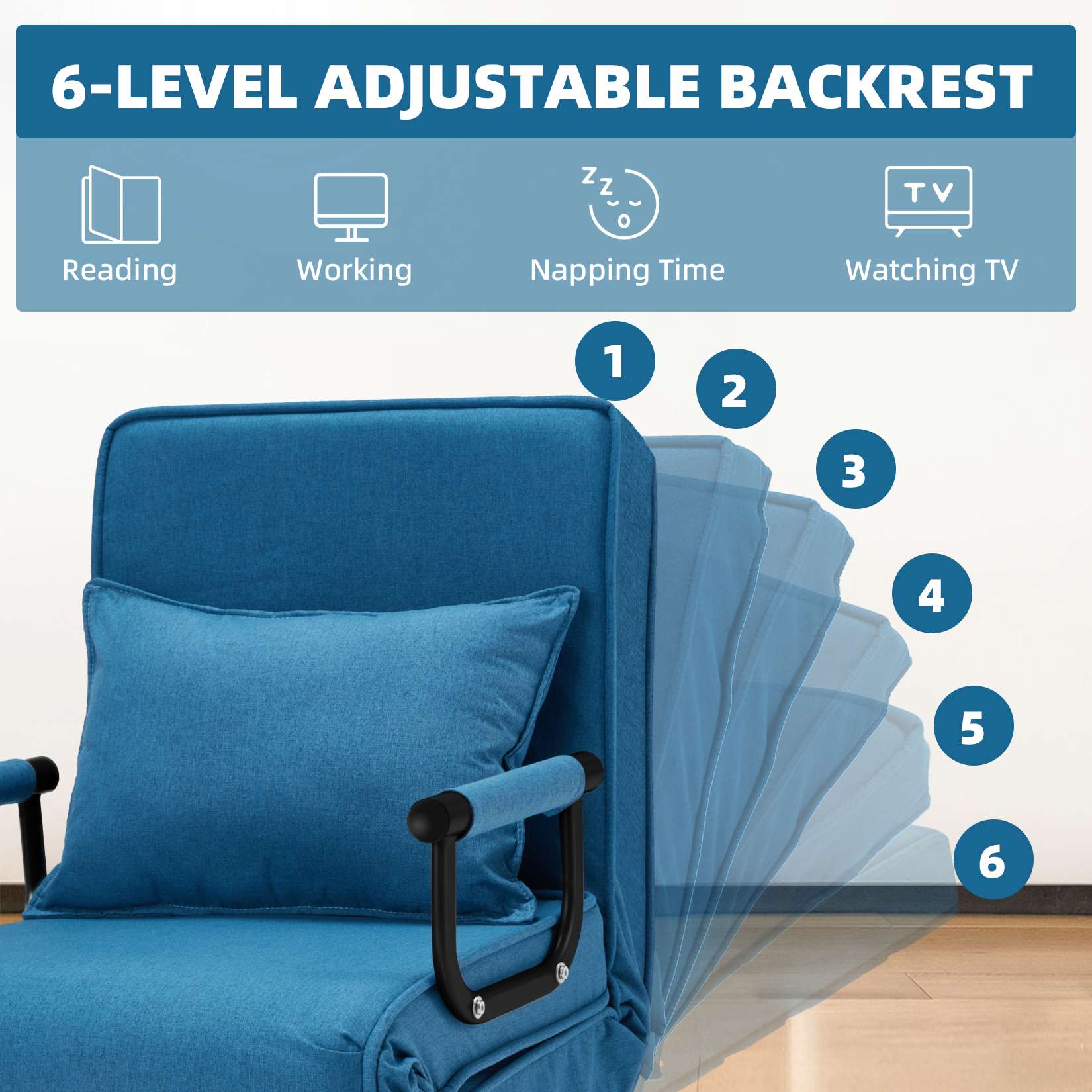 Avocahom Convertible Sofa Bed Sleeper Chair