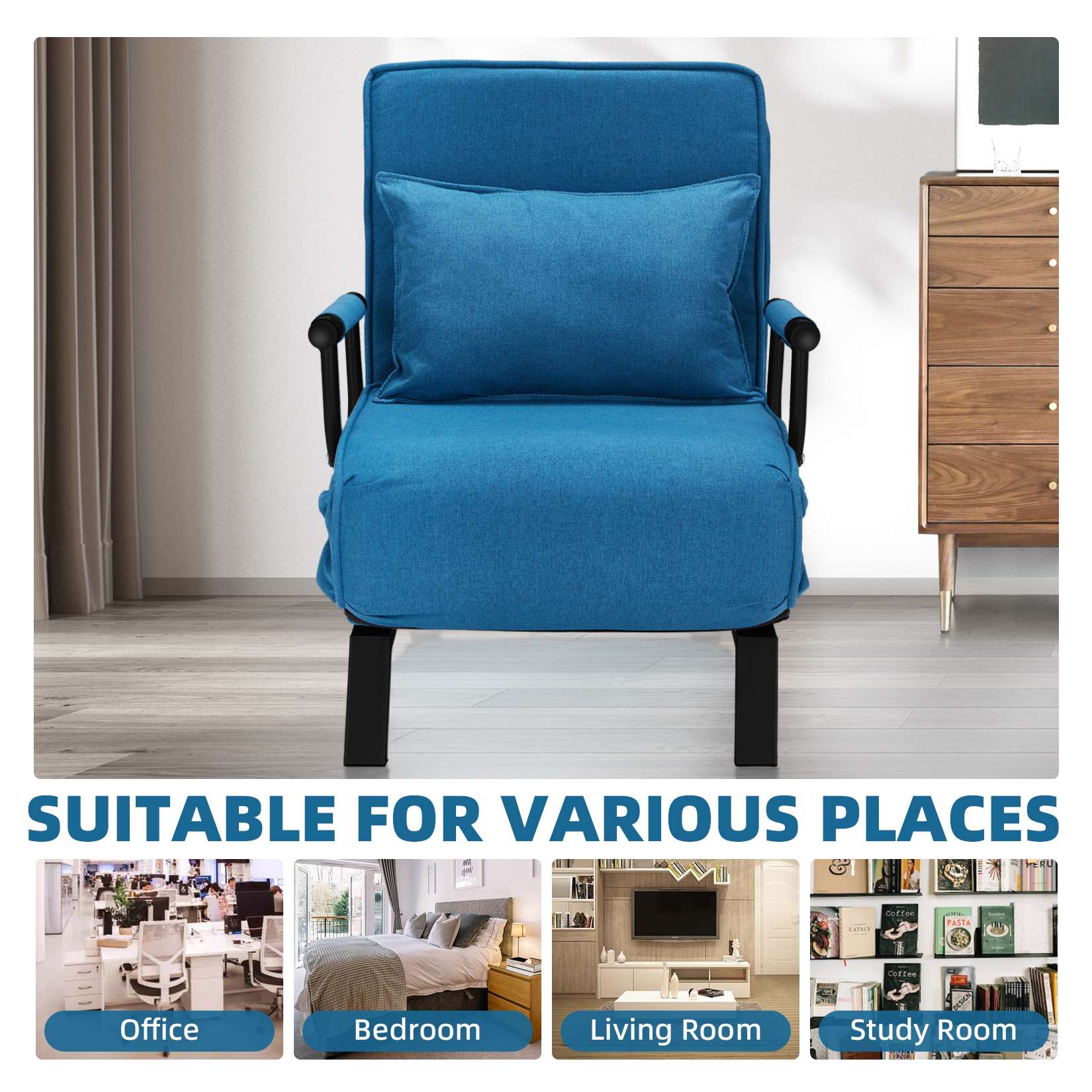 Avocahom Convertible Sofa Bed Sleeper Chair