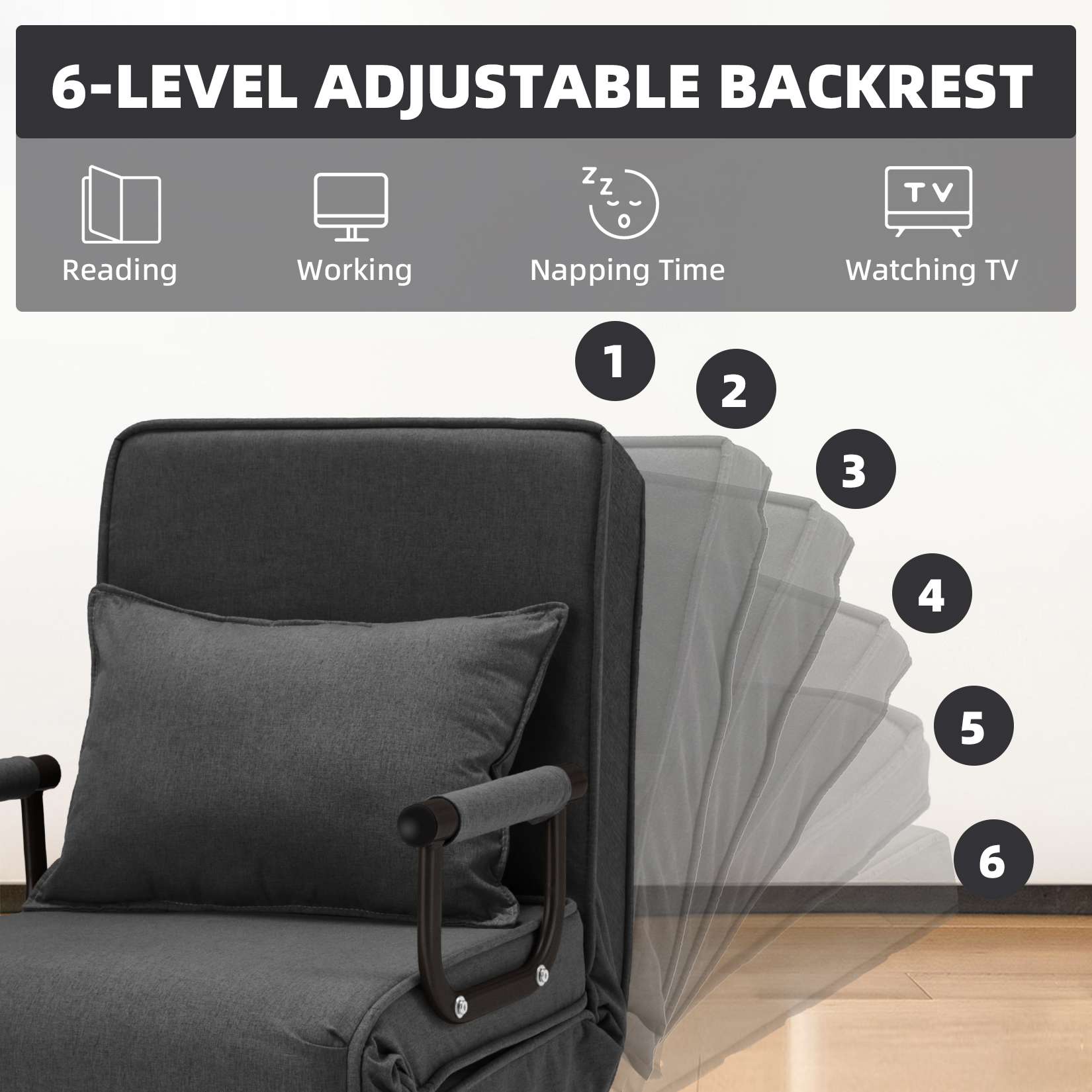 Avocahom Convertible Sofa Bed Sleeper Chair