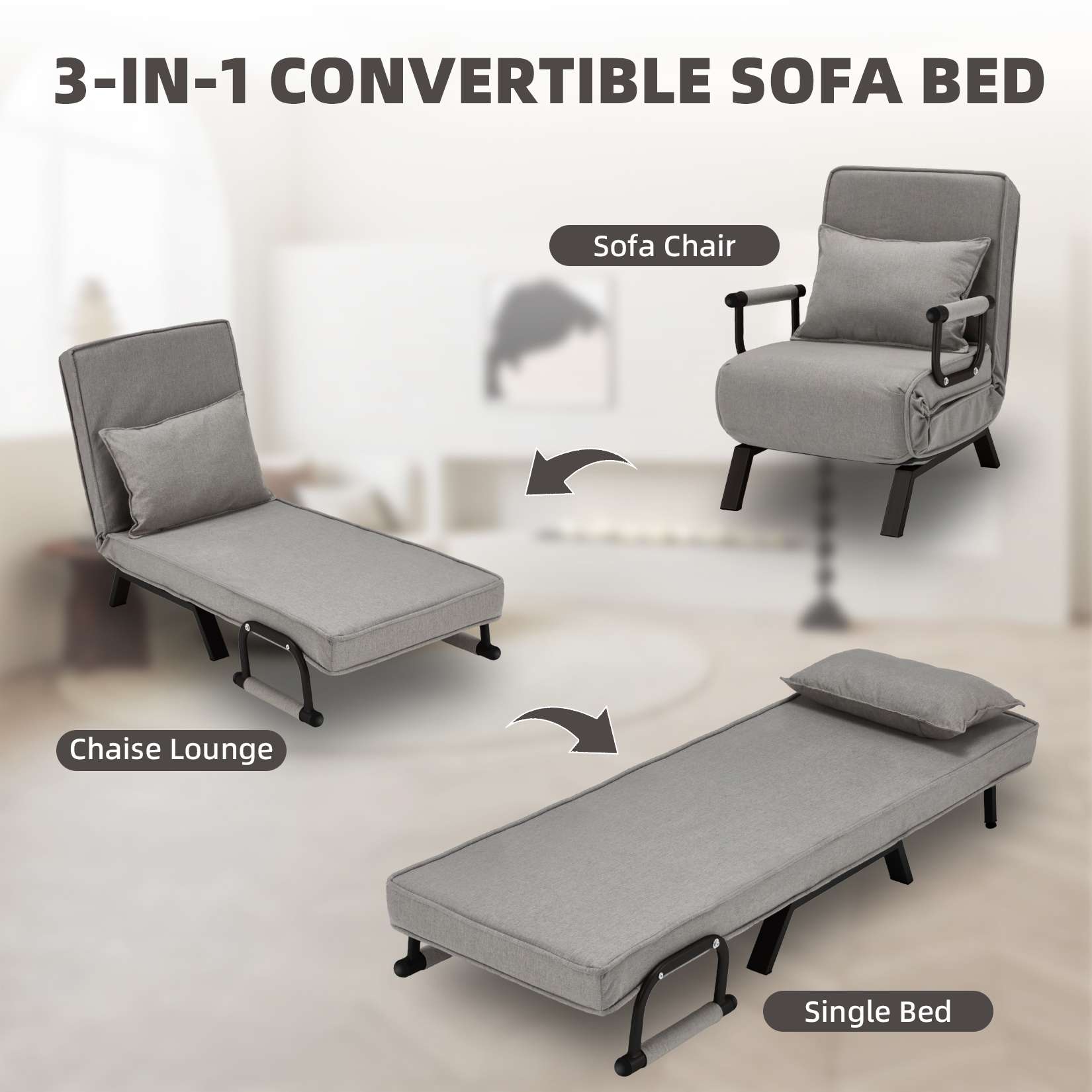 Avocahom Convertible Sofa Bed Sleeper Chair