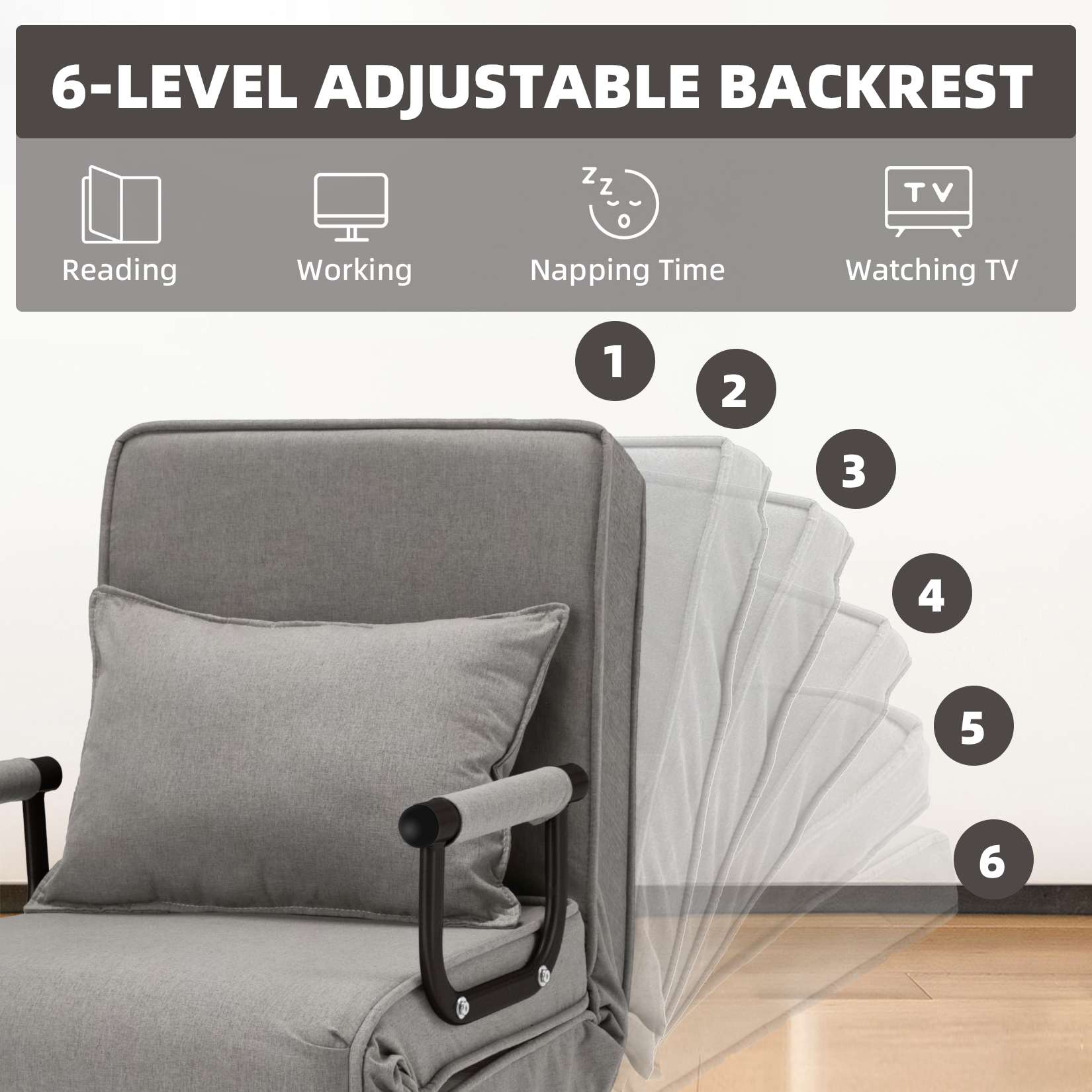 Avocahom Convertible Sofa Bed Sleeper Chair