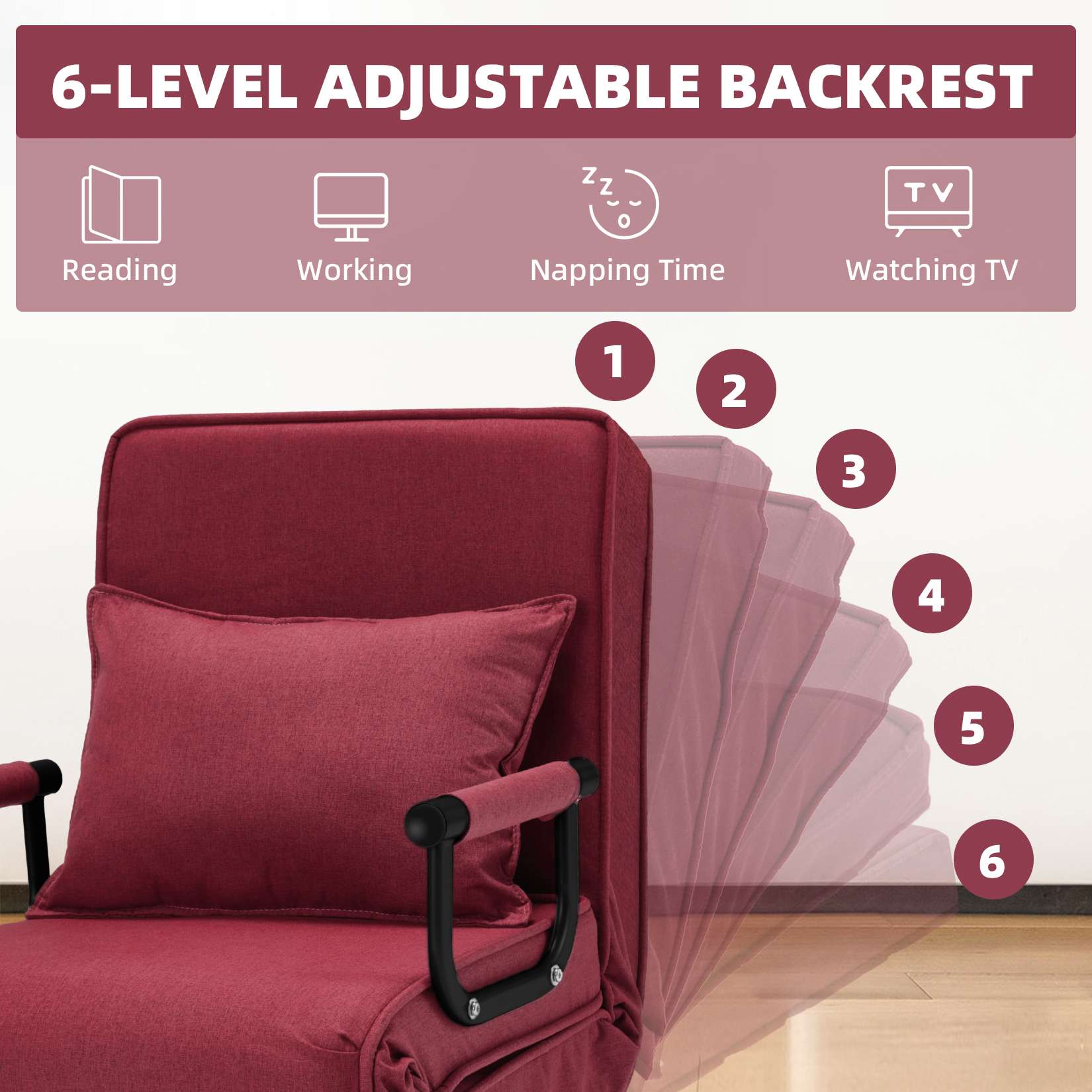 Avocahom Convertible Sofa Bed Sleeper Chair