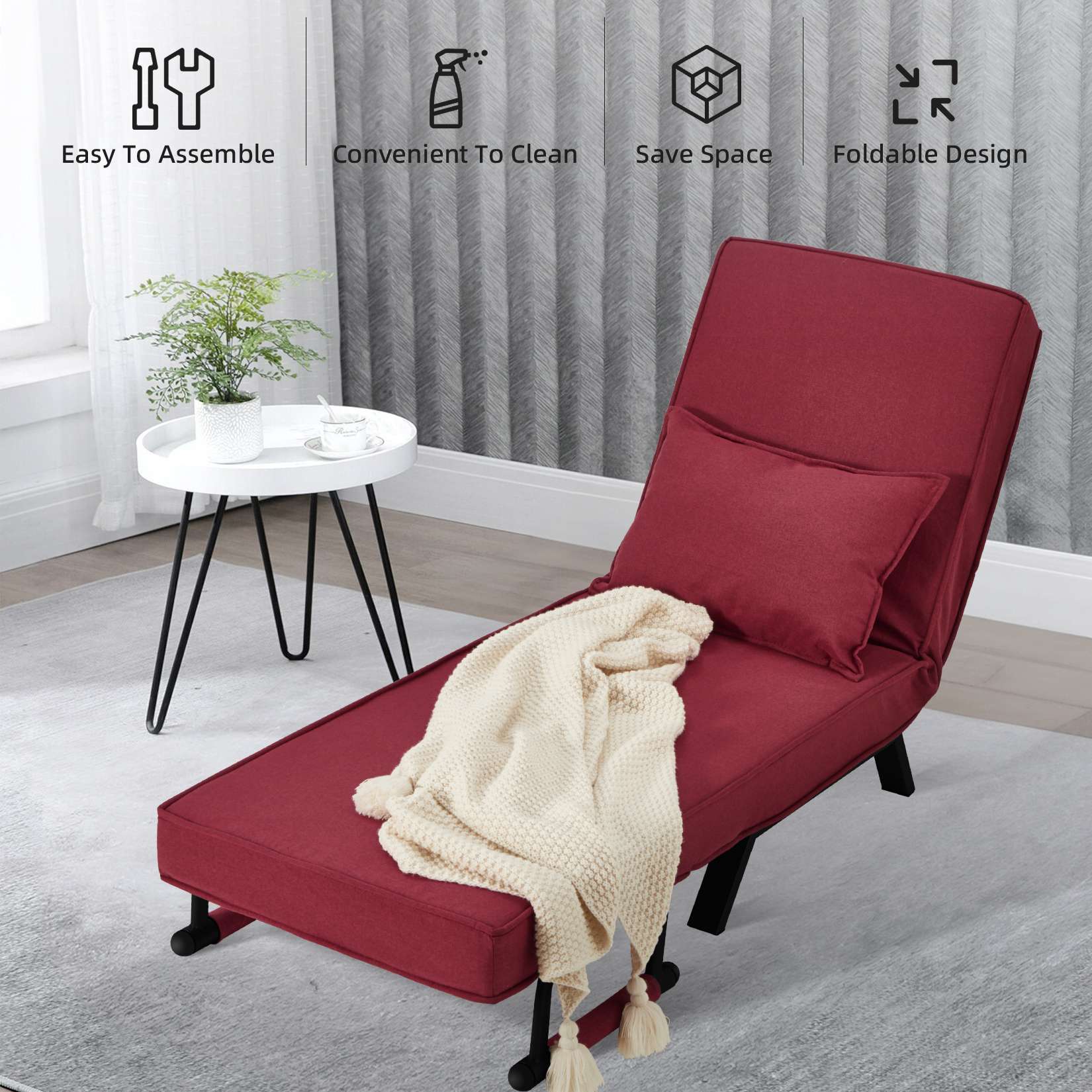 Avocahom Convertible Sofa Bed Sleeper Chair