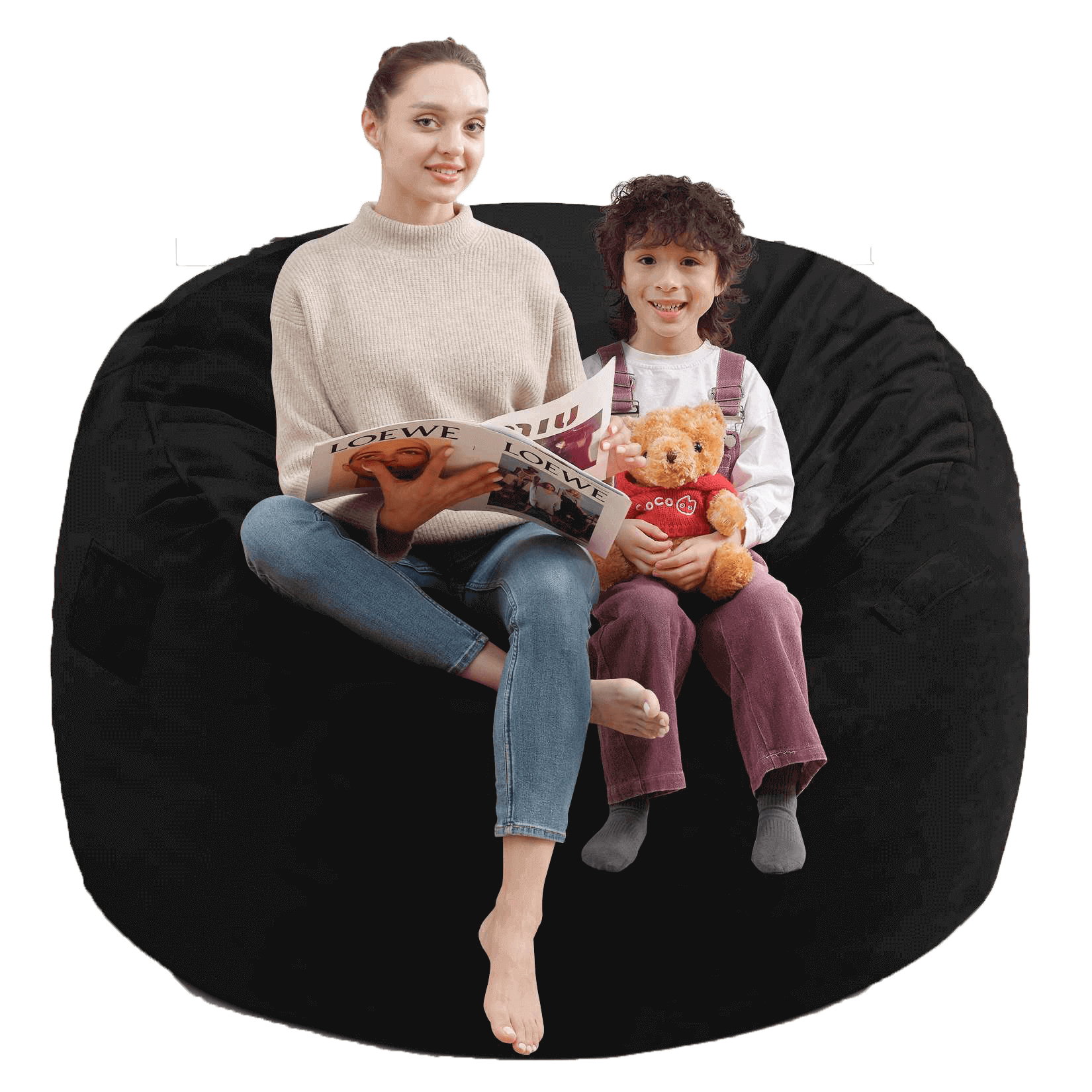 Avocahom Dutch Velvet Bean Bag Chair