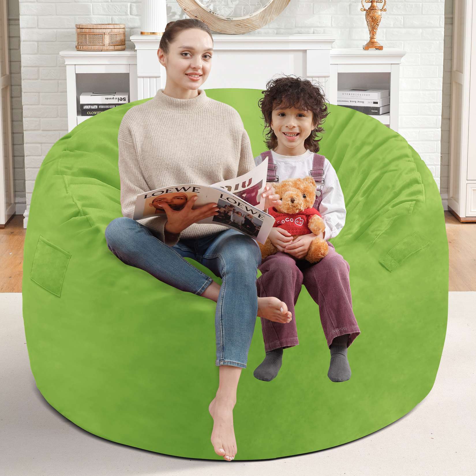 Avocahom Dutch Velvet Bean Bag Chair
