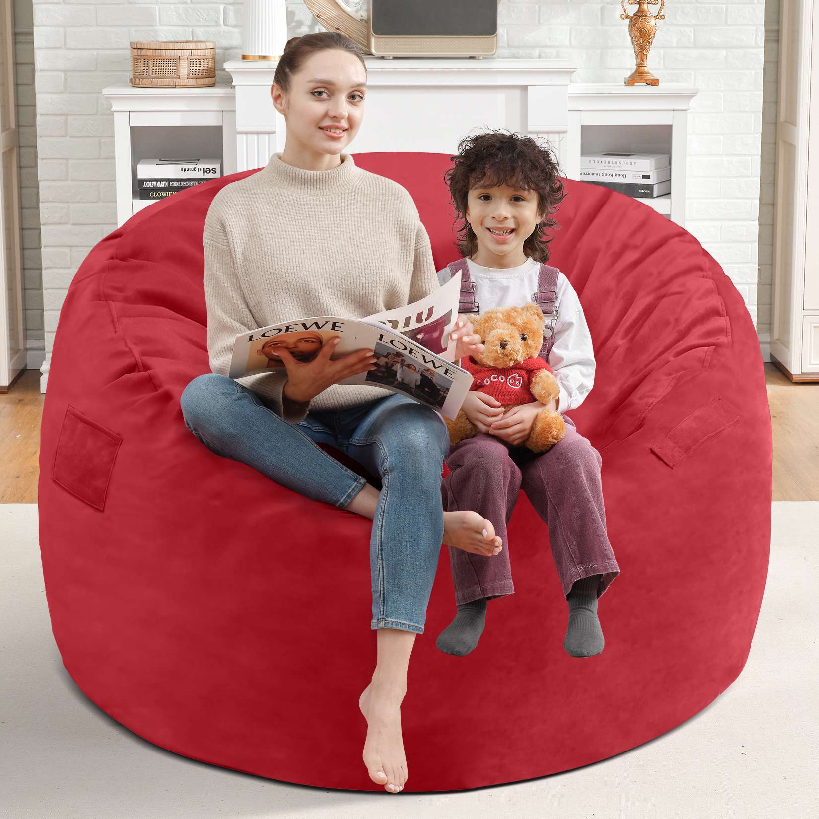 Avocahom Dutch Velvet Bean Bag Chair