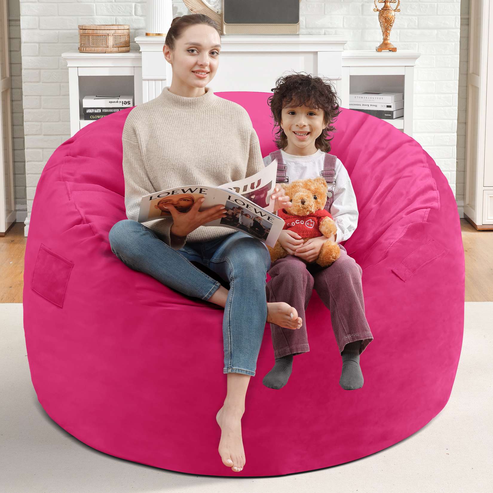 Avocahom Dutch Velvet Bean Bag Chair
