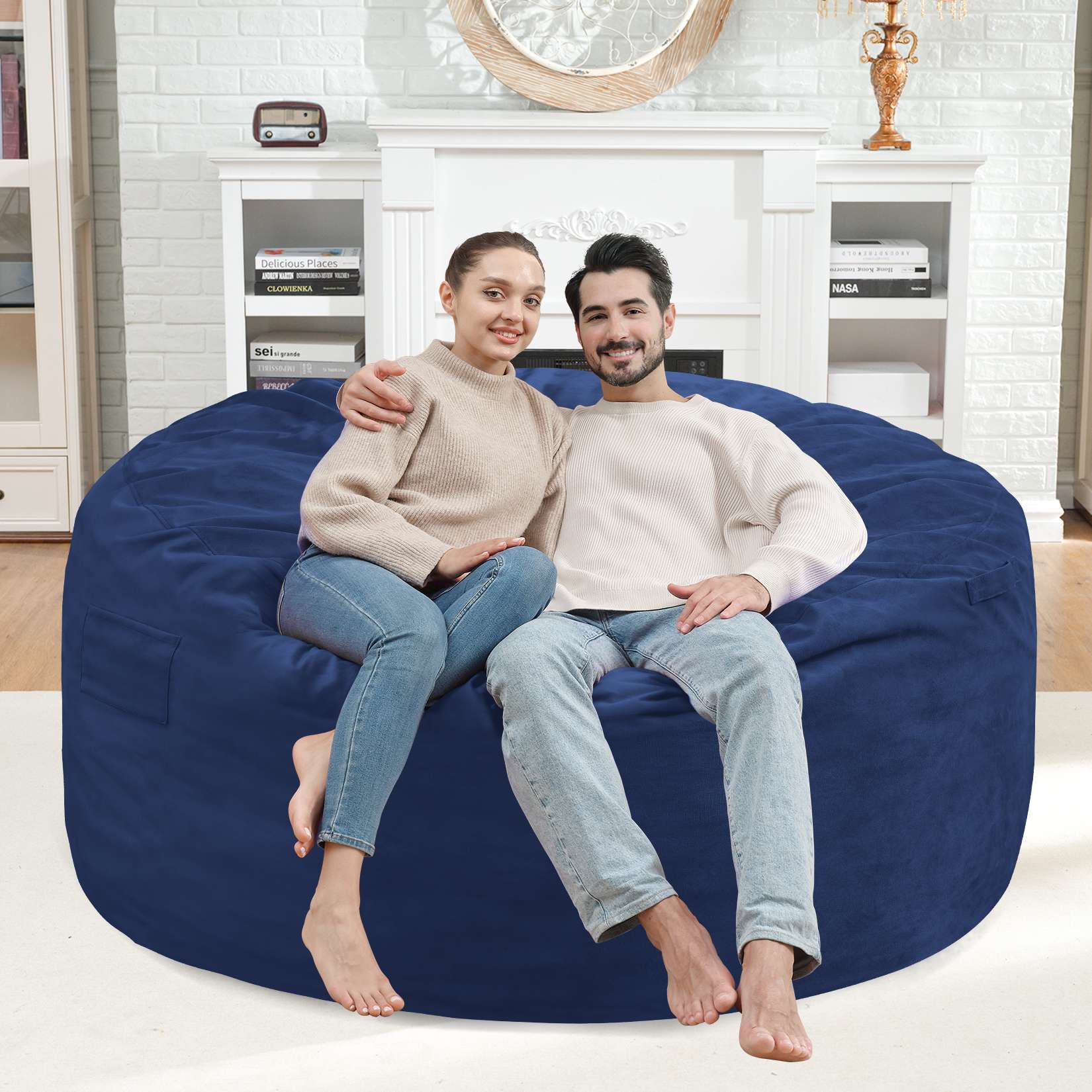 Avocahom Dutch Velvet Bean Bag Chair