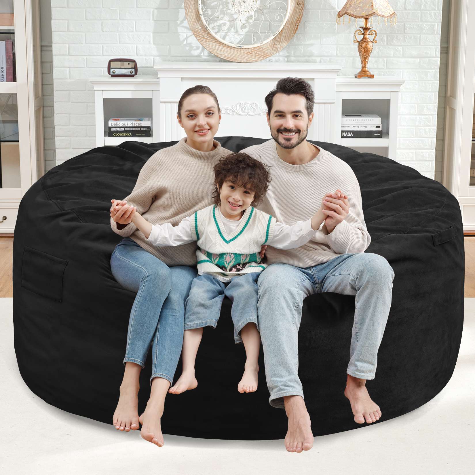Avocahom Dutch Velvet Bean Bag Chair