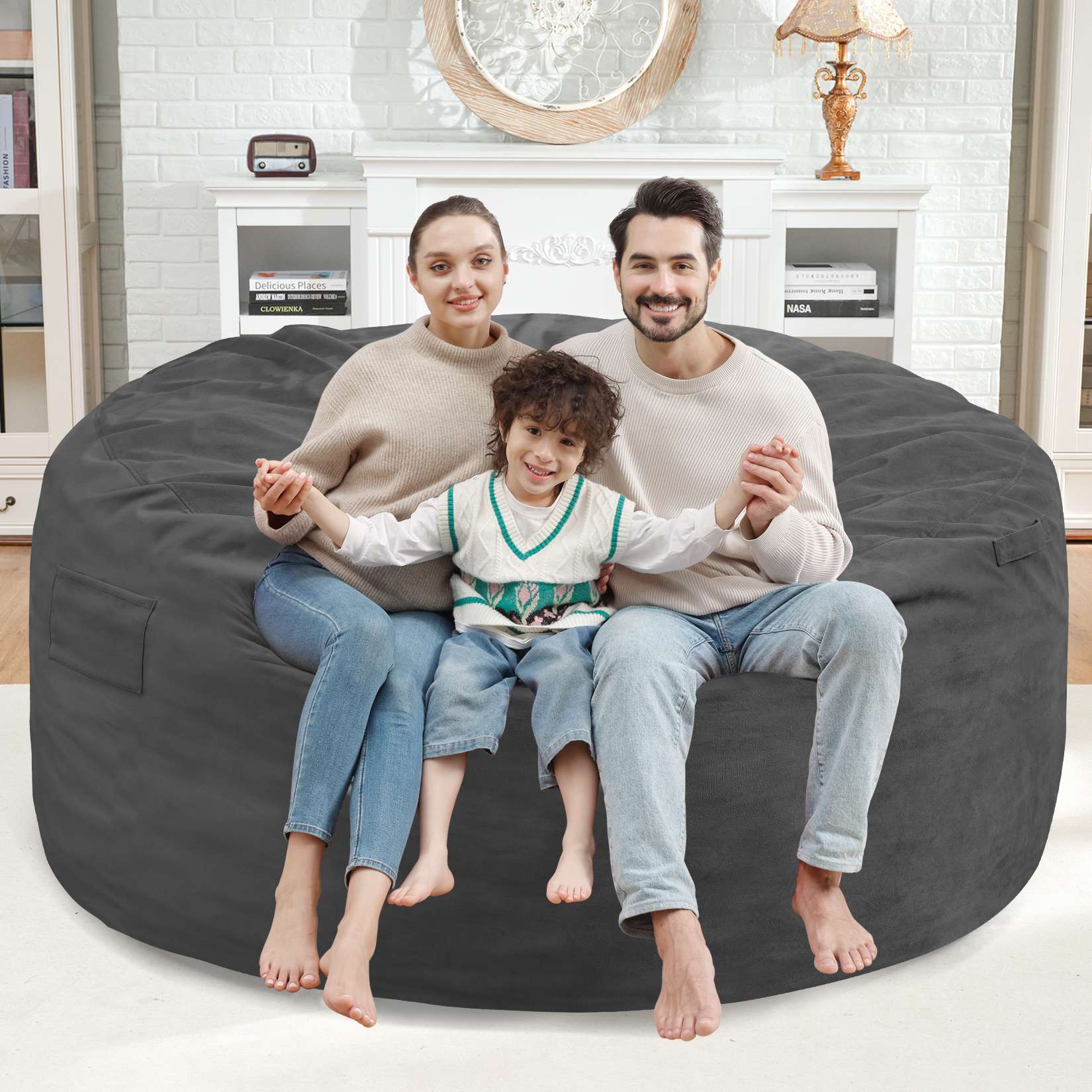 Avocahom Dutch Velvet Bean Bag Chair