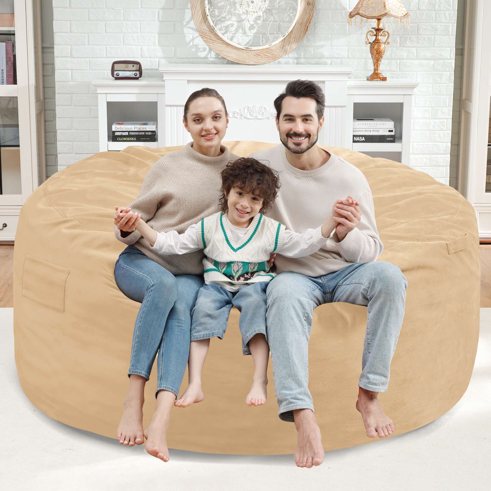 Avocahom Dutch Velvet Bean Bag Chair