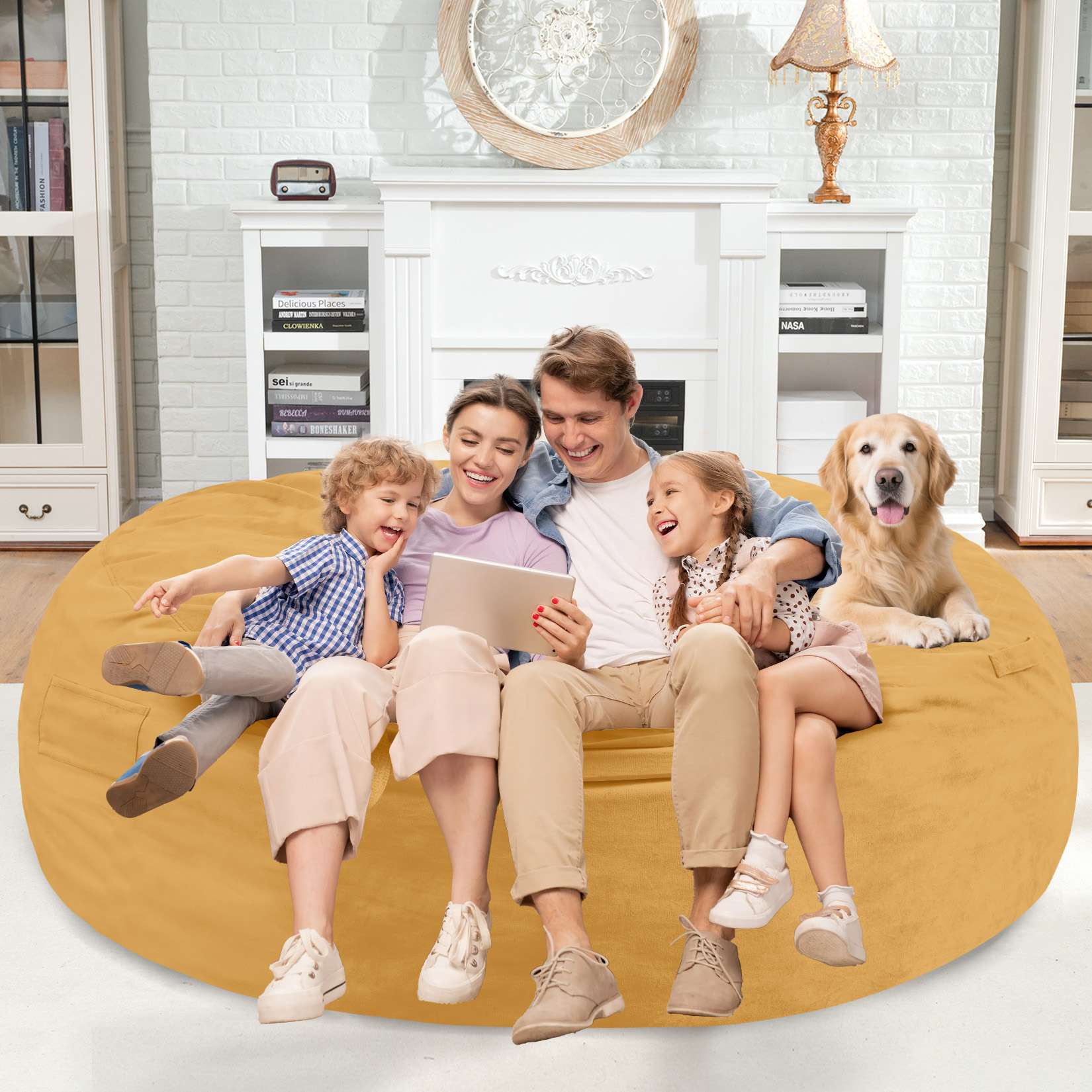 Avocahom Dutch Velvet Bean Bag Chair