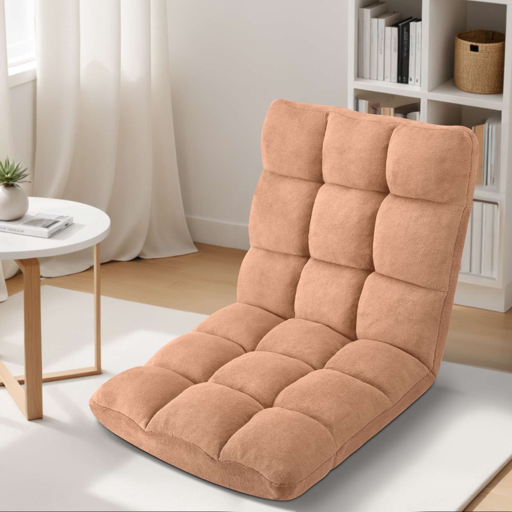 Folding Floor Chair with Back Support