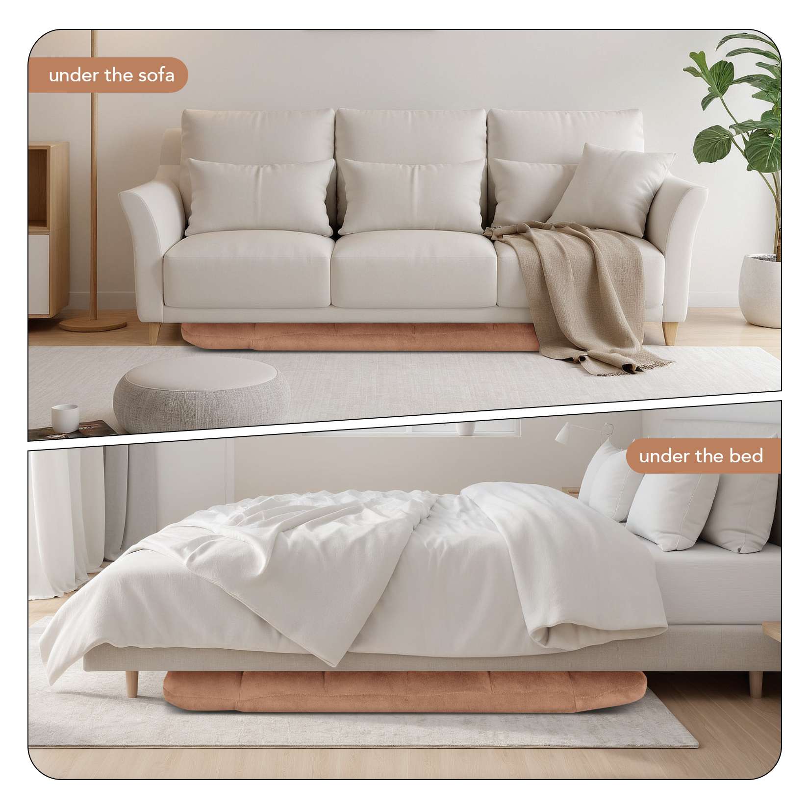 Folding Floor Chair with Back Support