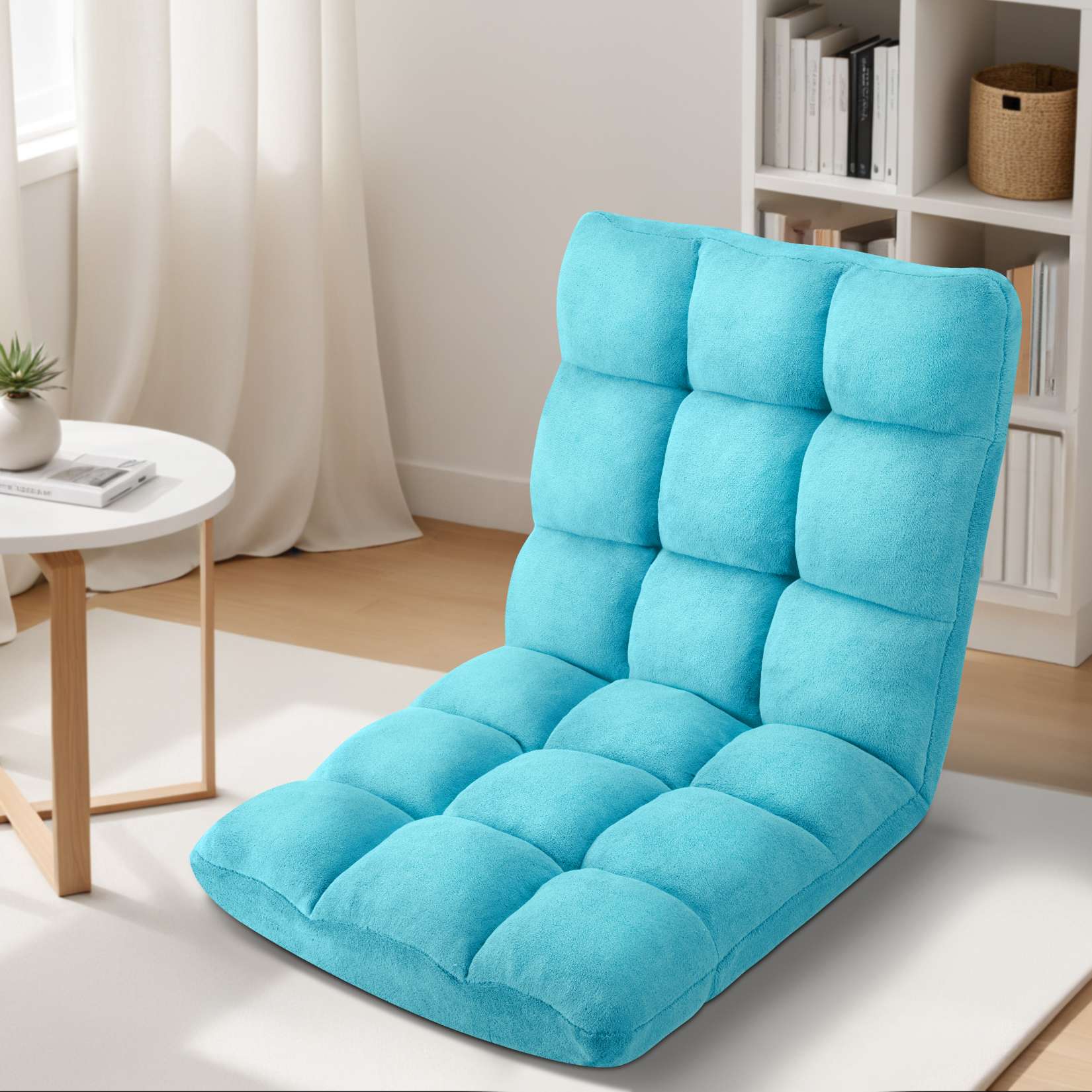 Folding Floor Chair with Back Support