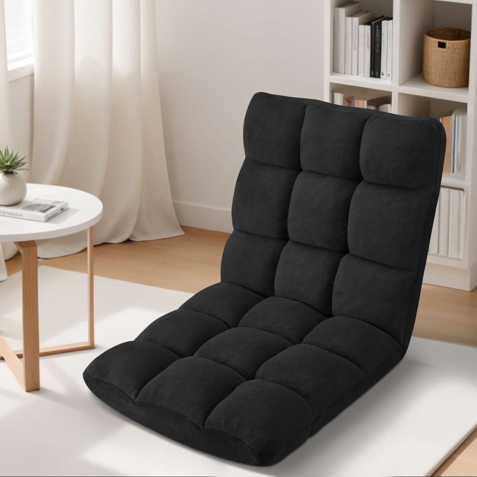 Folding Floor Chair with Back Support