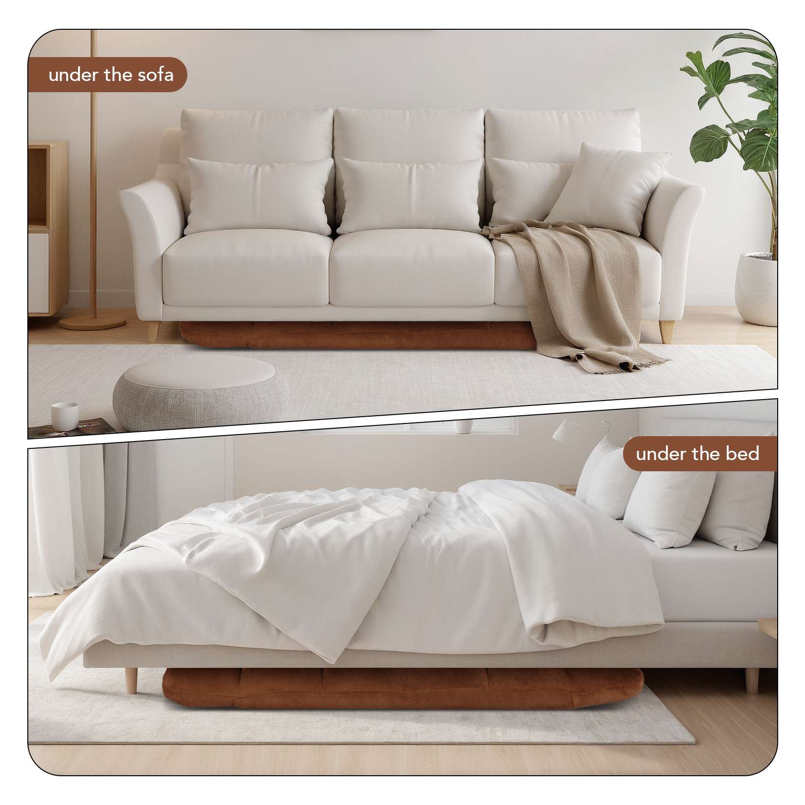 Folding Floor Chair with Back Support