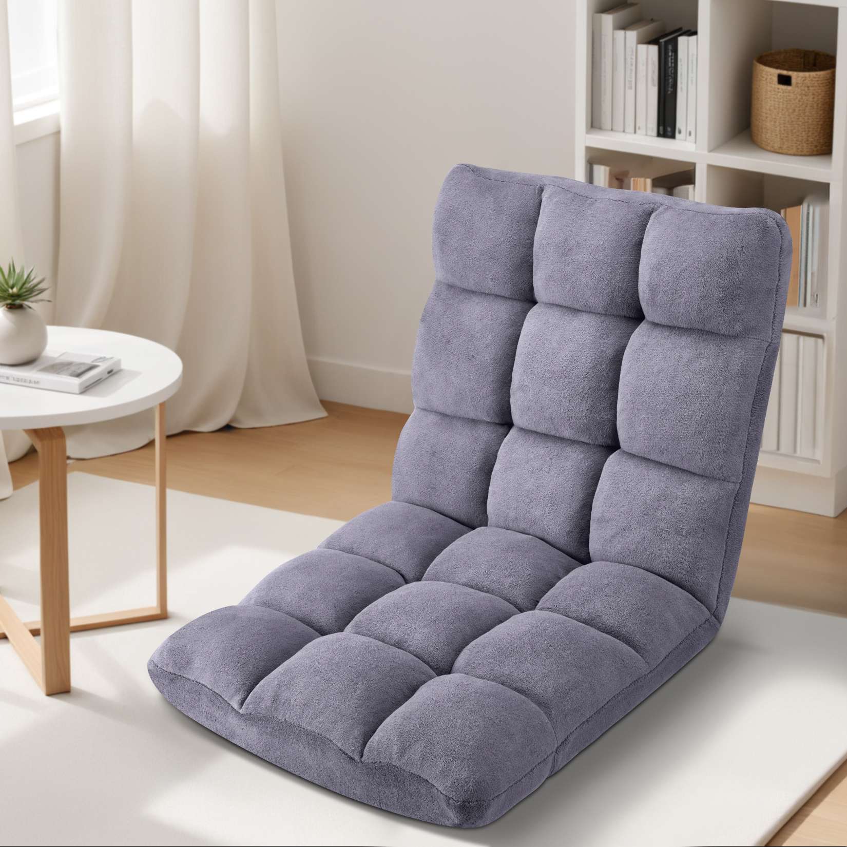 Folding Floor Chair with Back Support