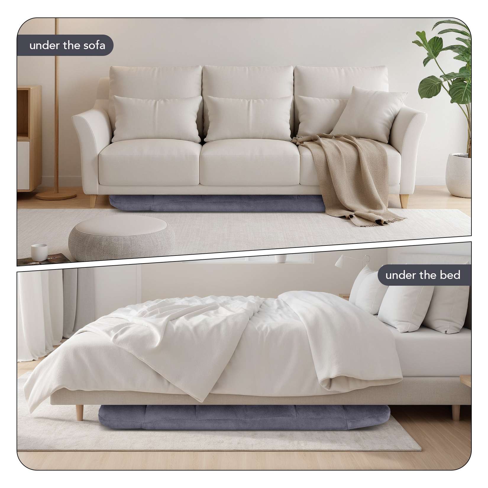 Folding Floor Chair with Back Support