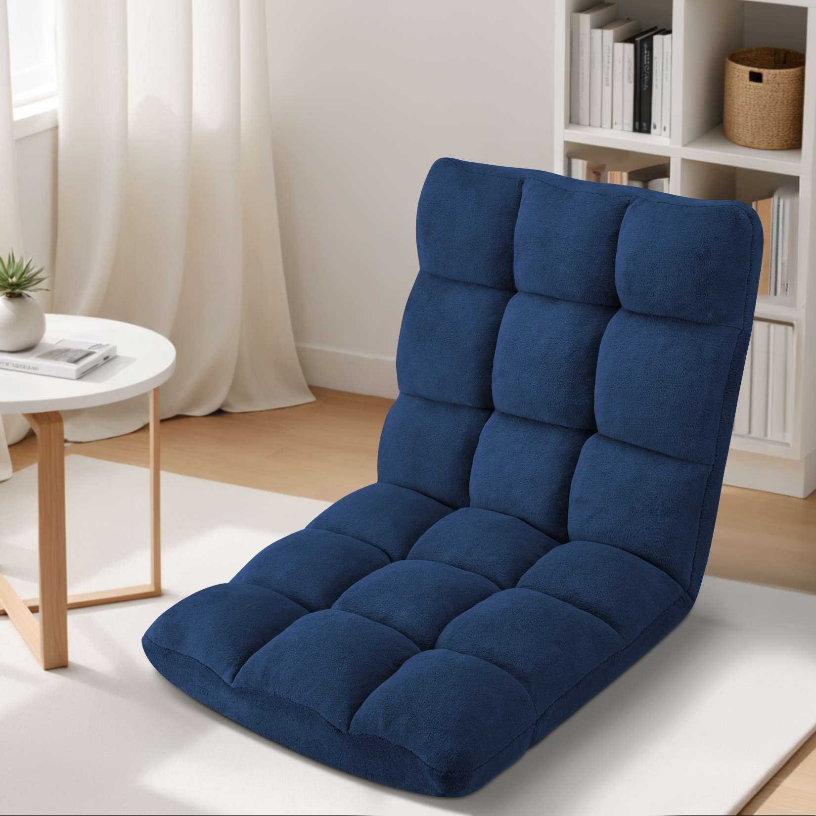 Folding Floor Chair with Back Support