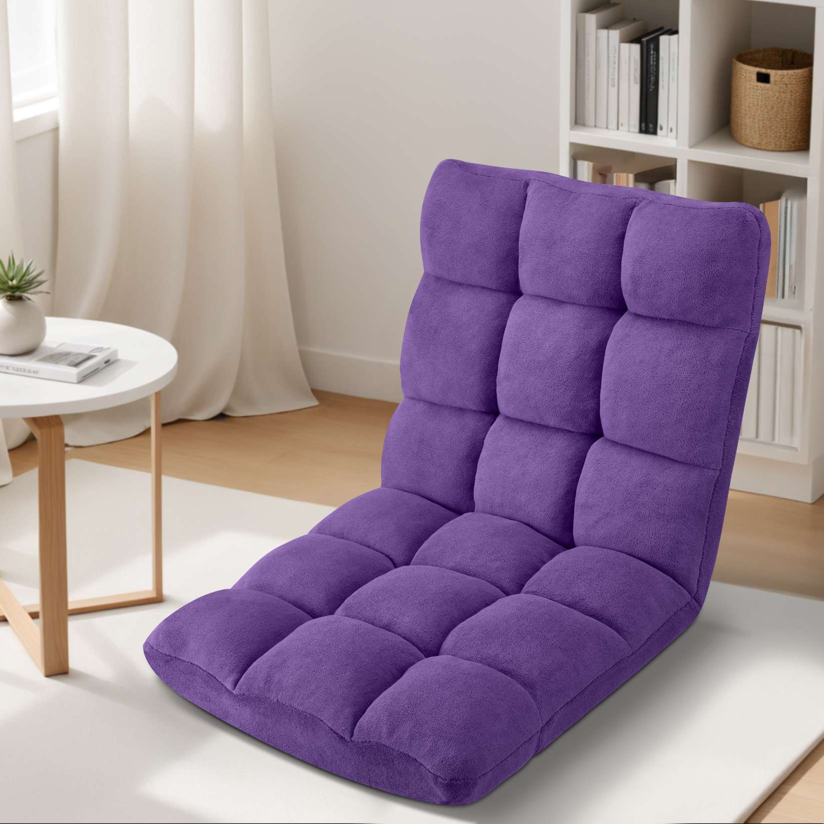 Folding Floor Chair with Back Support