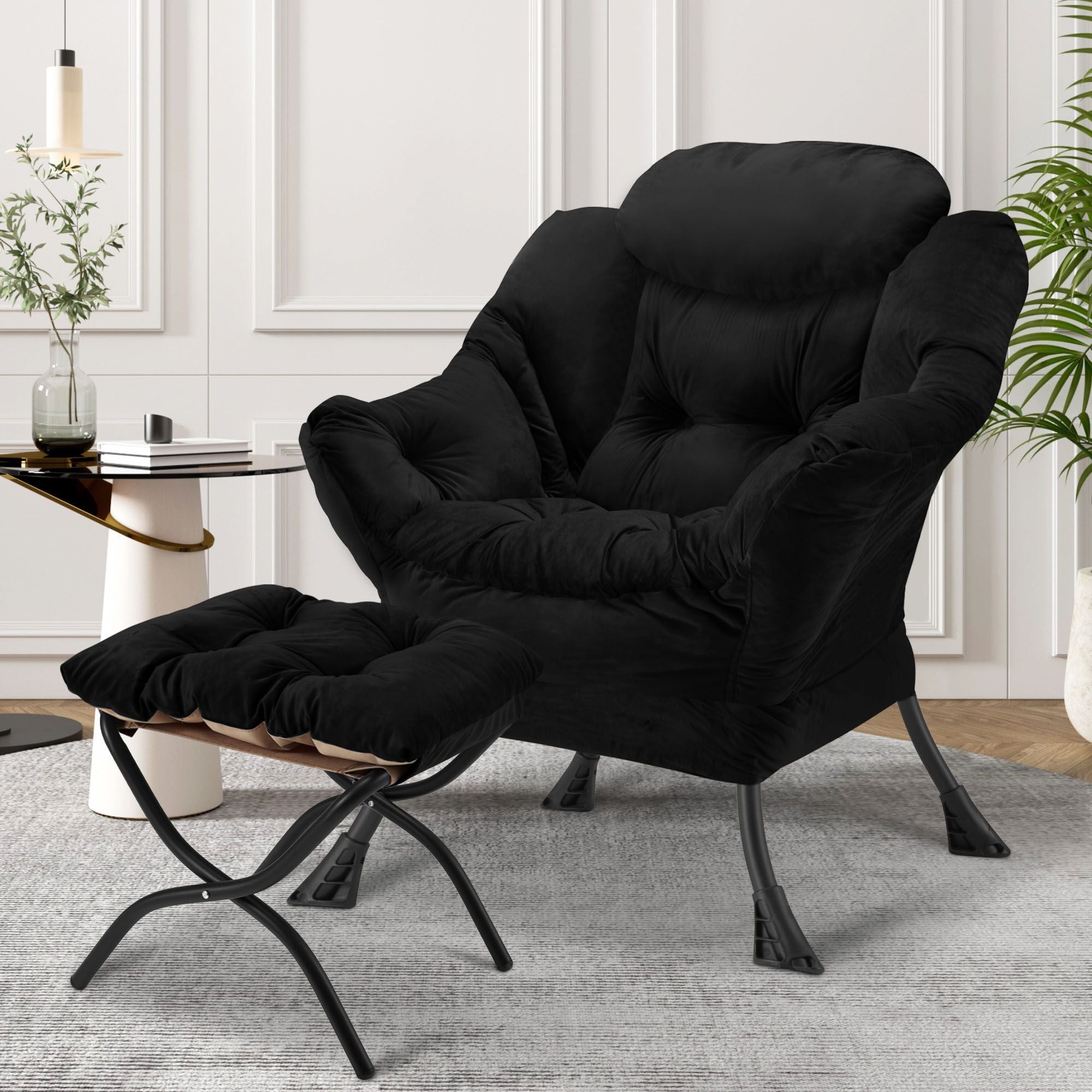 Avocahom Lazy Chair with Folding Ottoman