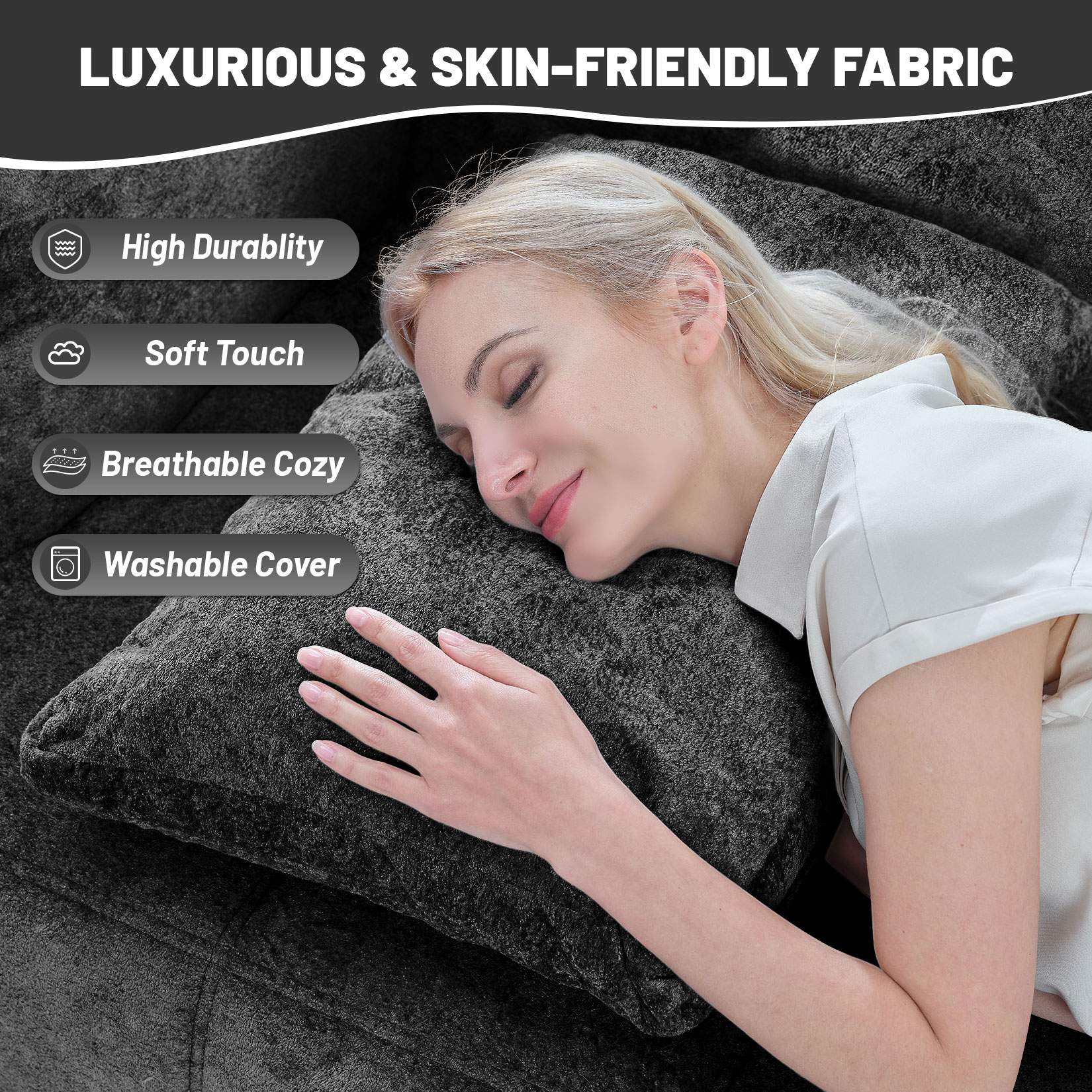 103" Modular Sectional Sofa Couch