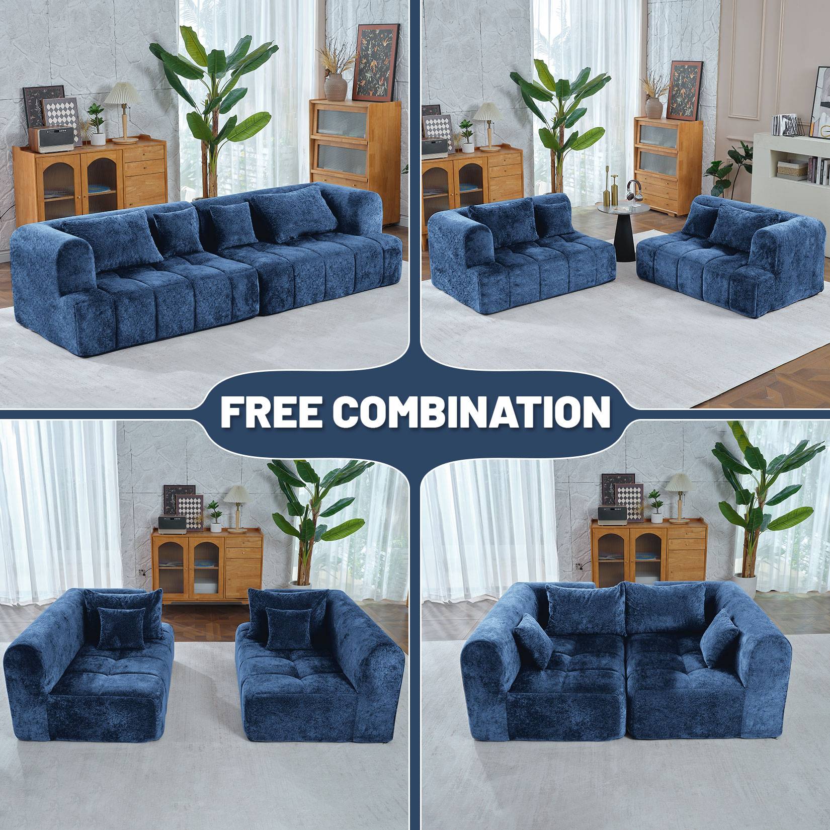 103" Modular Sectional Sofa Couch