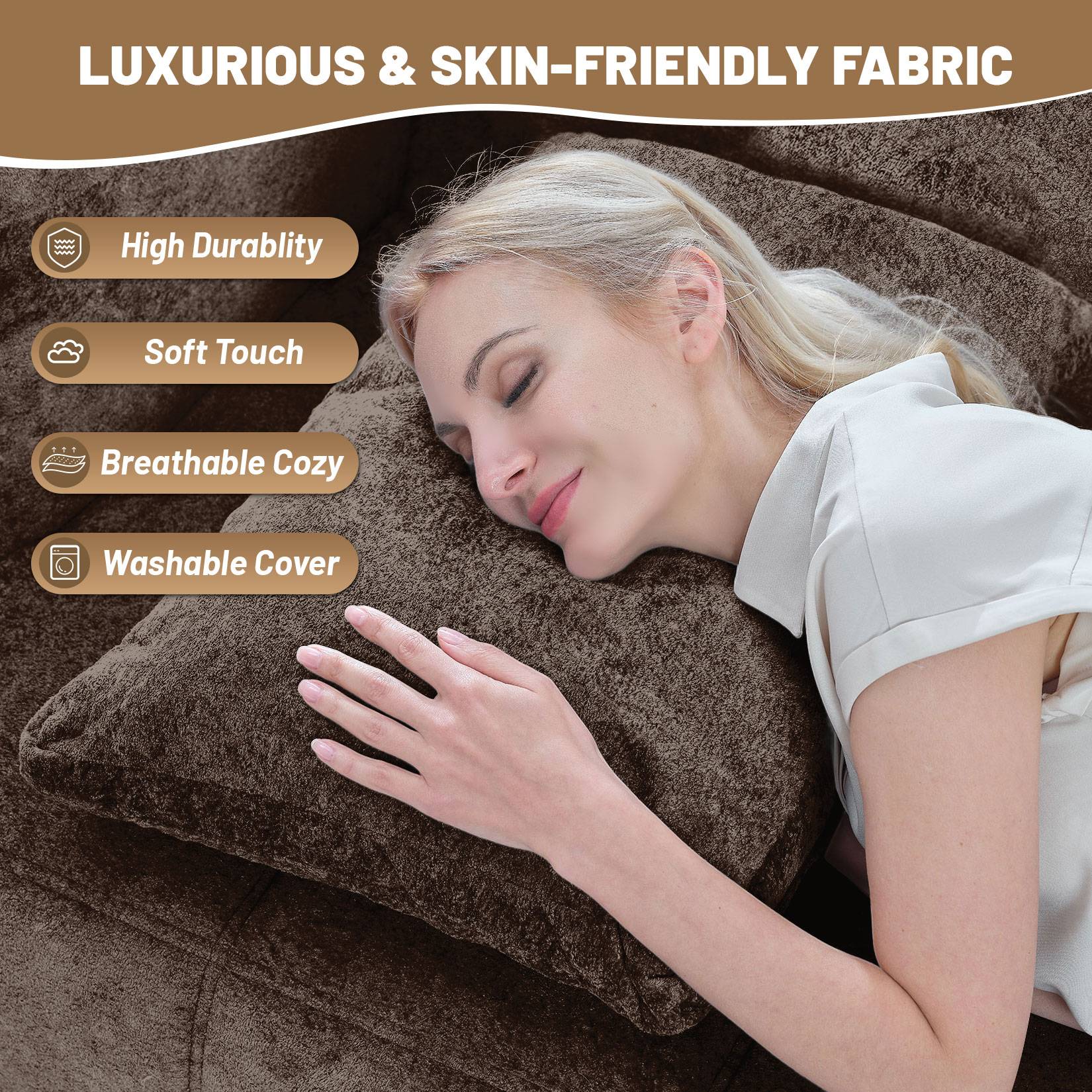 103" Modular Sectional Sofa Couch