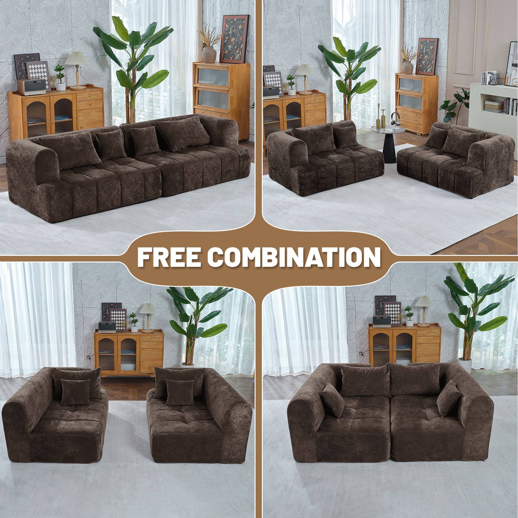 103" Modular Sectional Sofa Couch