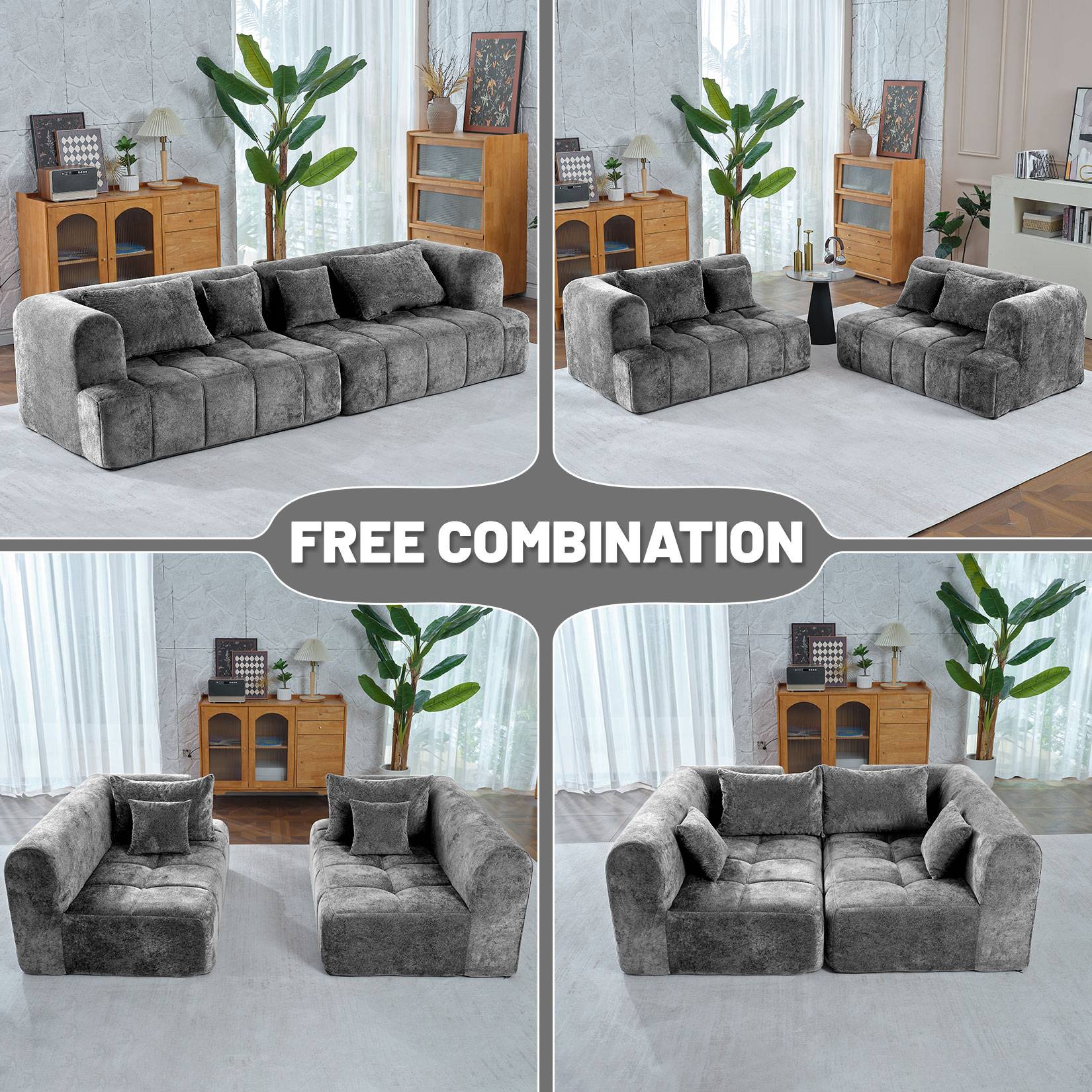 103" Modular Sectional Sofa Couch