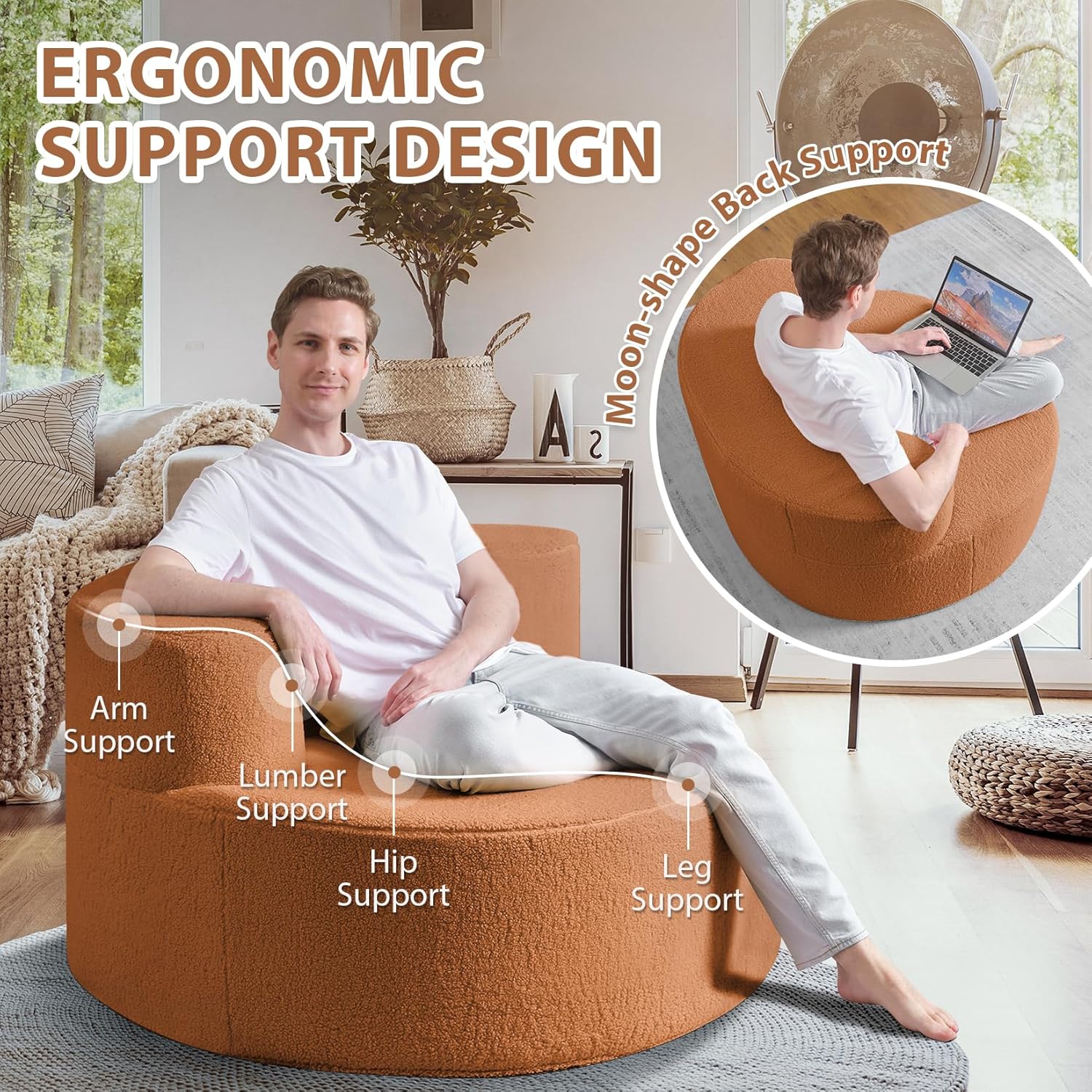 Round Bean Bag Chair
