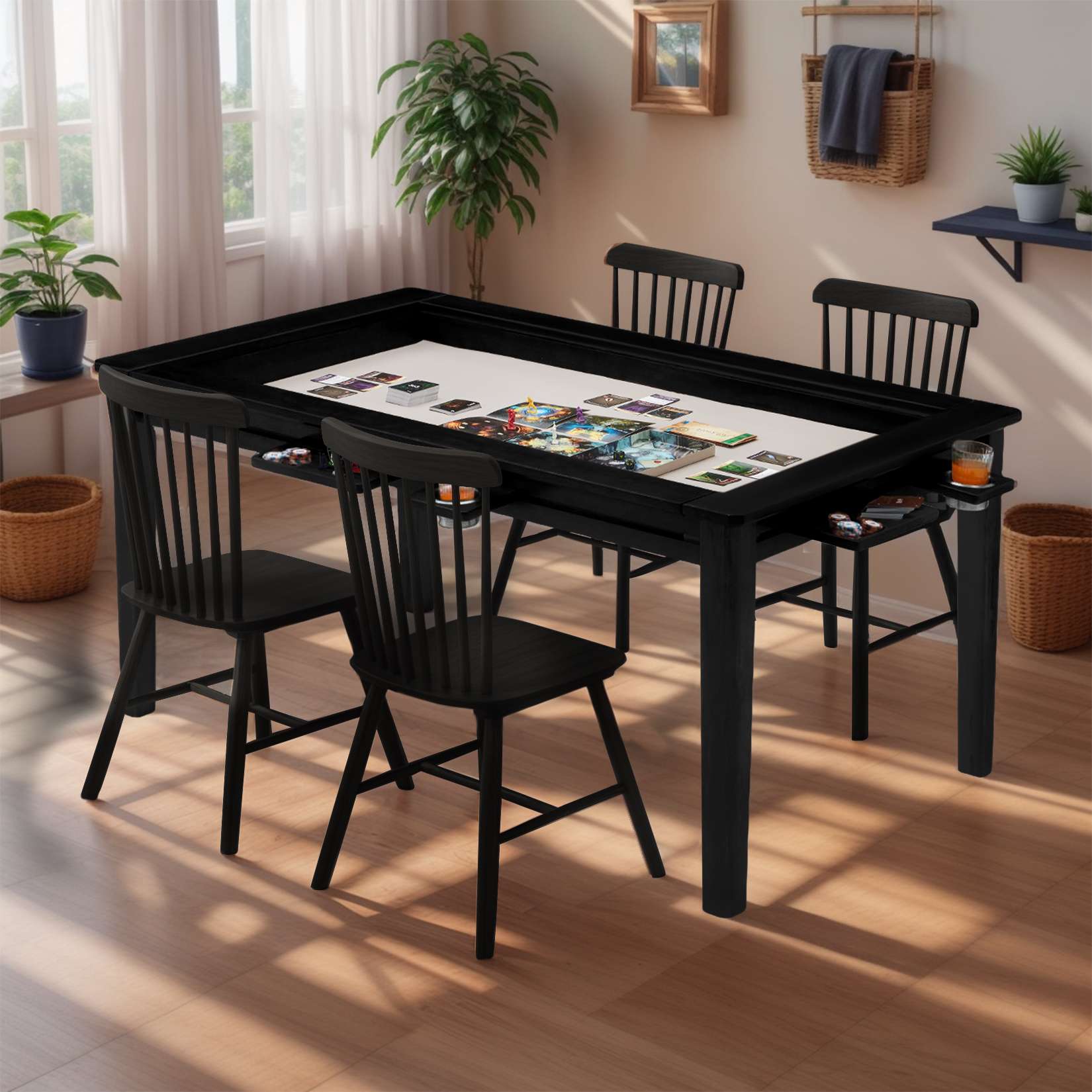 Avocahom Board Game Table for 4-6 with Removable Table Top