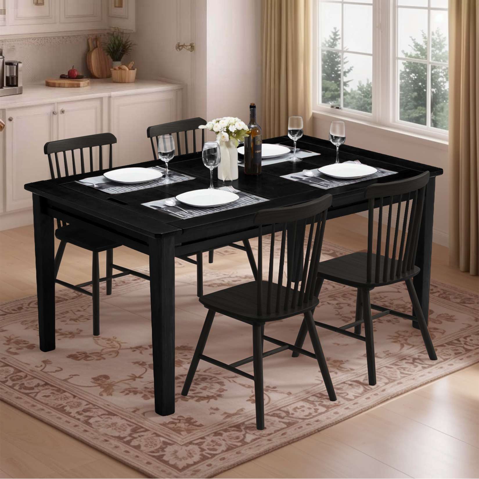 Avocahom Board Game Table for 4-6 with Removable Table Top