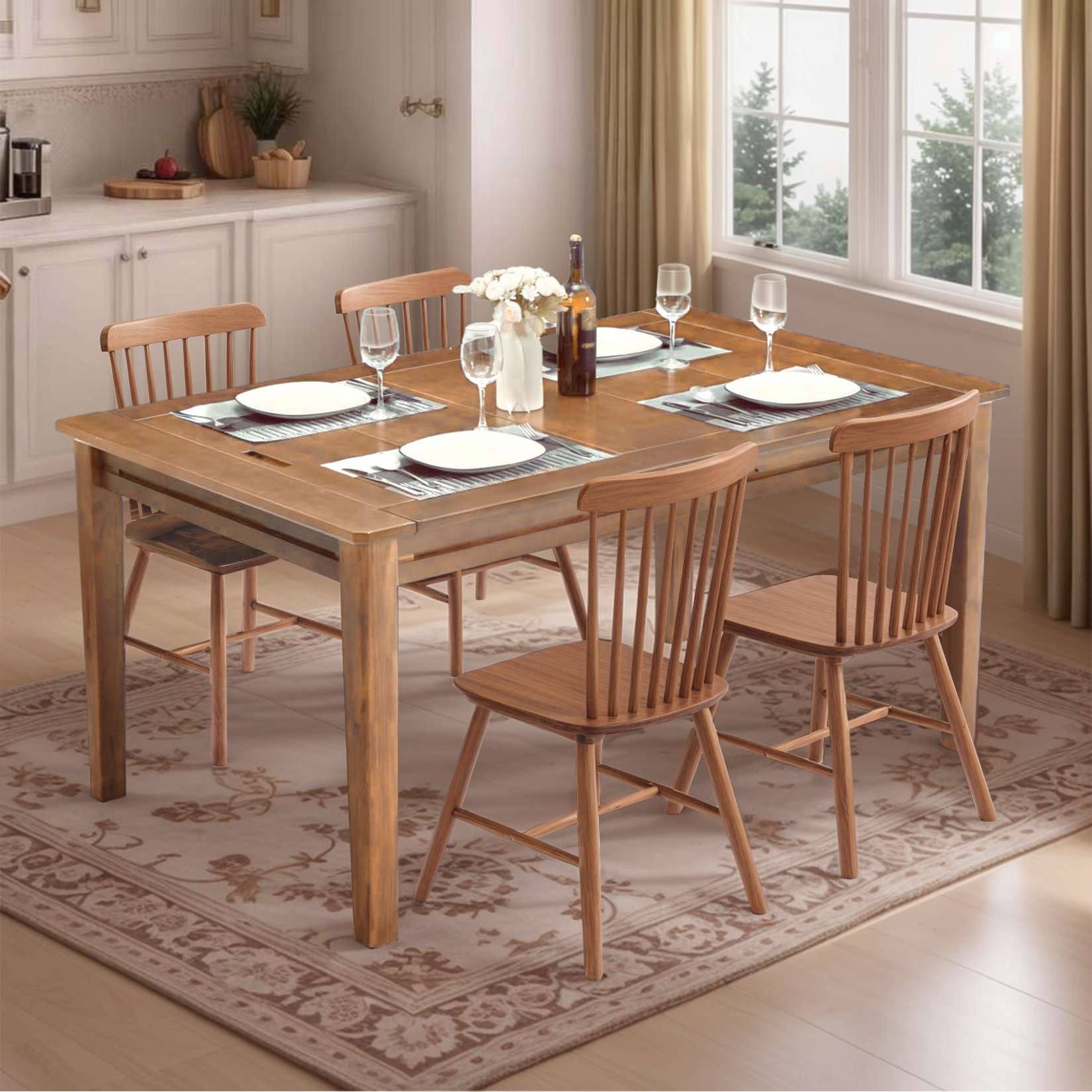 Avocahom Board Game Table for 4-6 with Removable Table Top