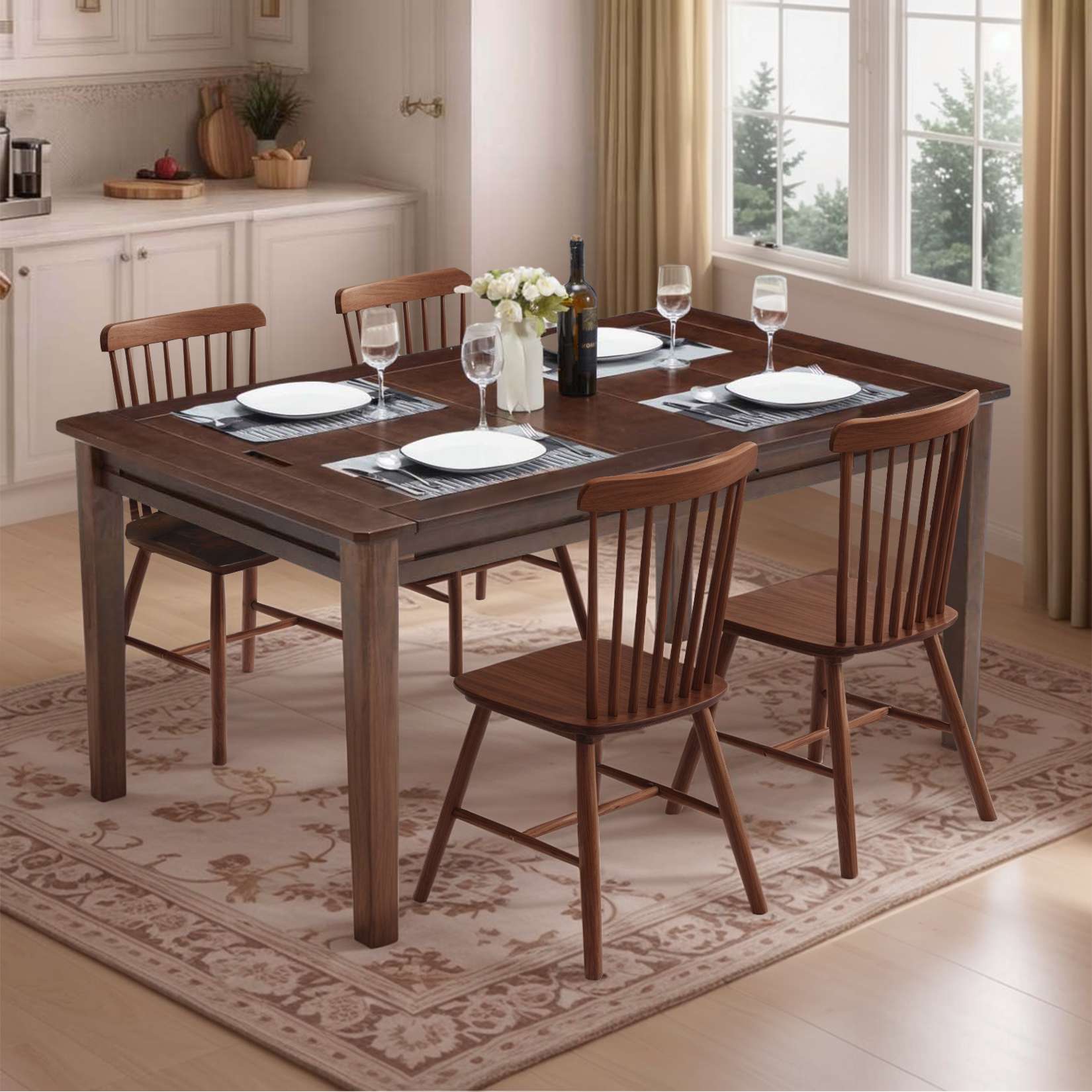 Avocahom Board Game Table for 4-6 with Removable Table Top