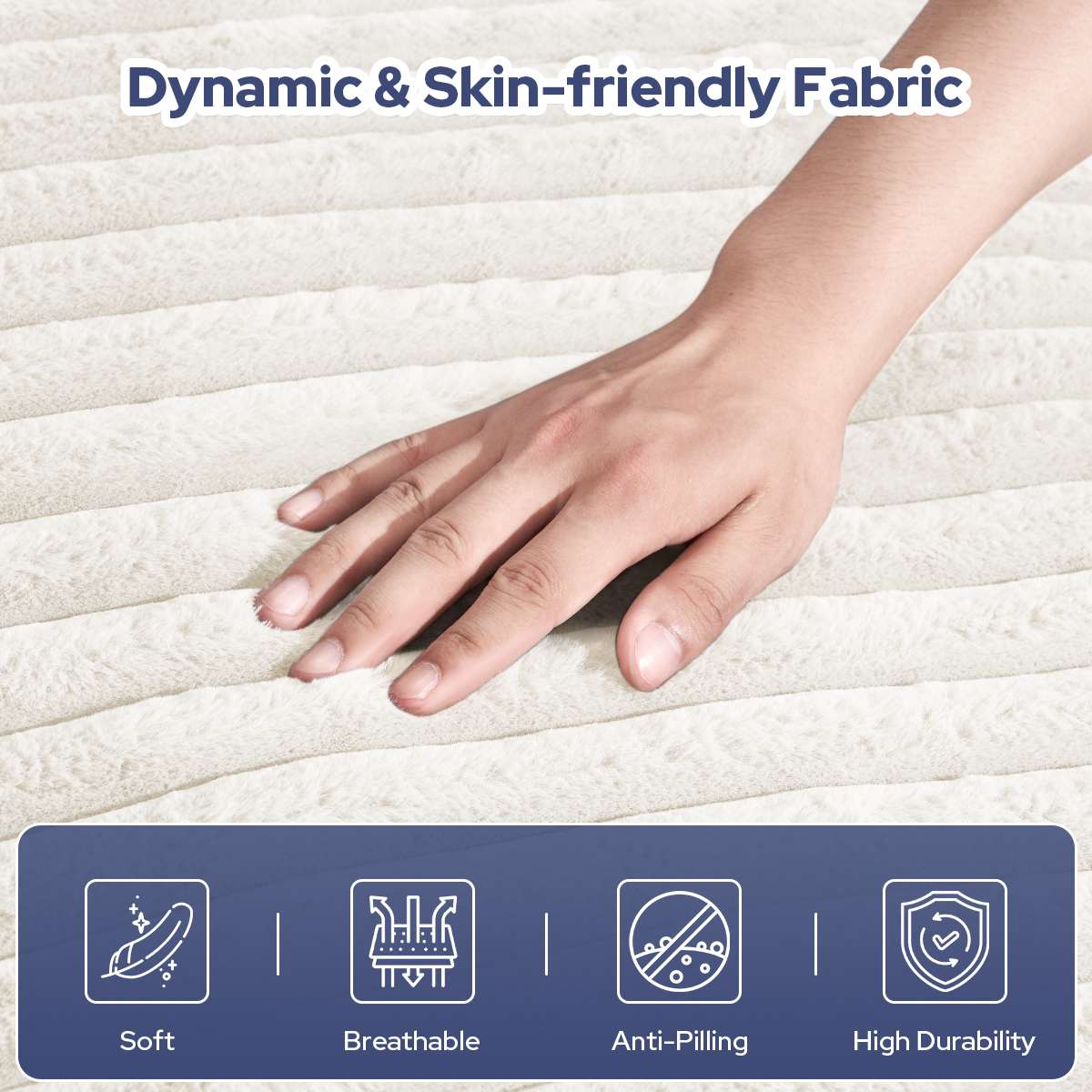 Avocahom Striped Plush Bean Bag Chair